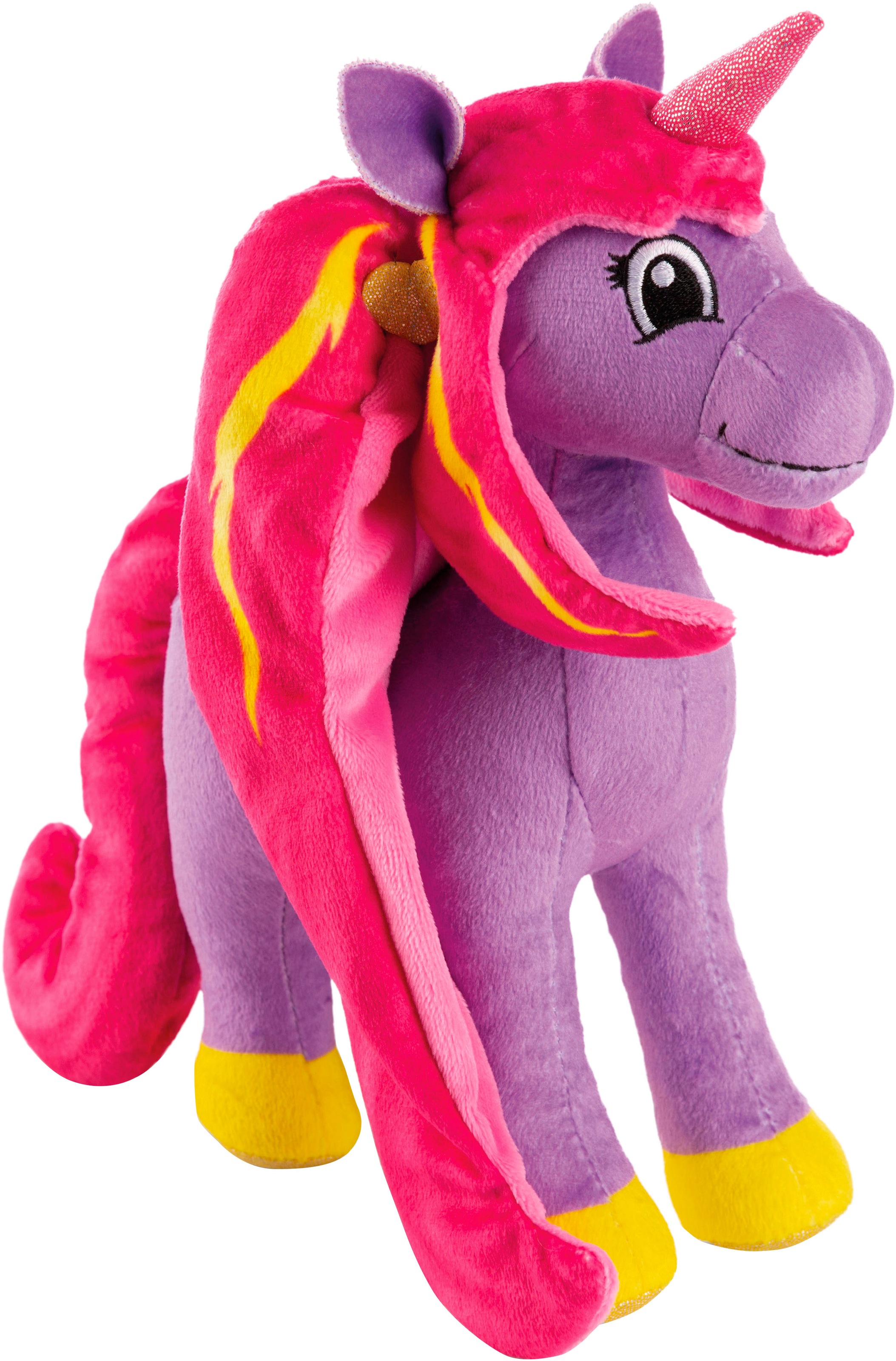 Nici Kuscheltier »Lissy PONY, Einhorn Mandy lila-pink, 22 cm«, stehend