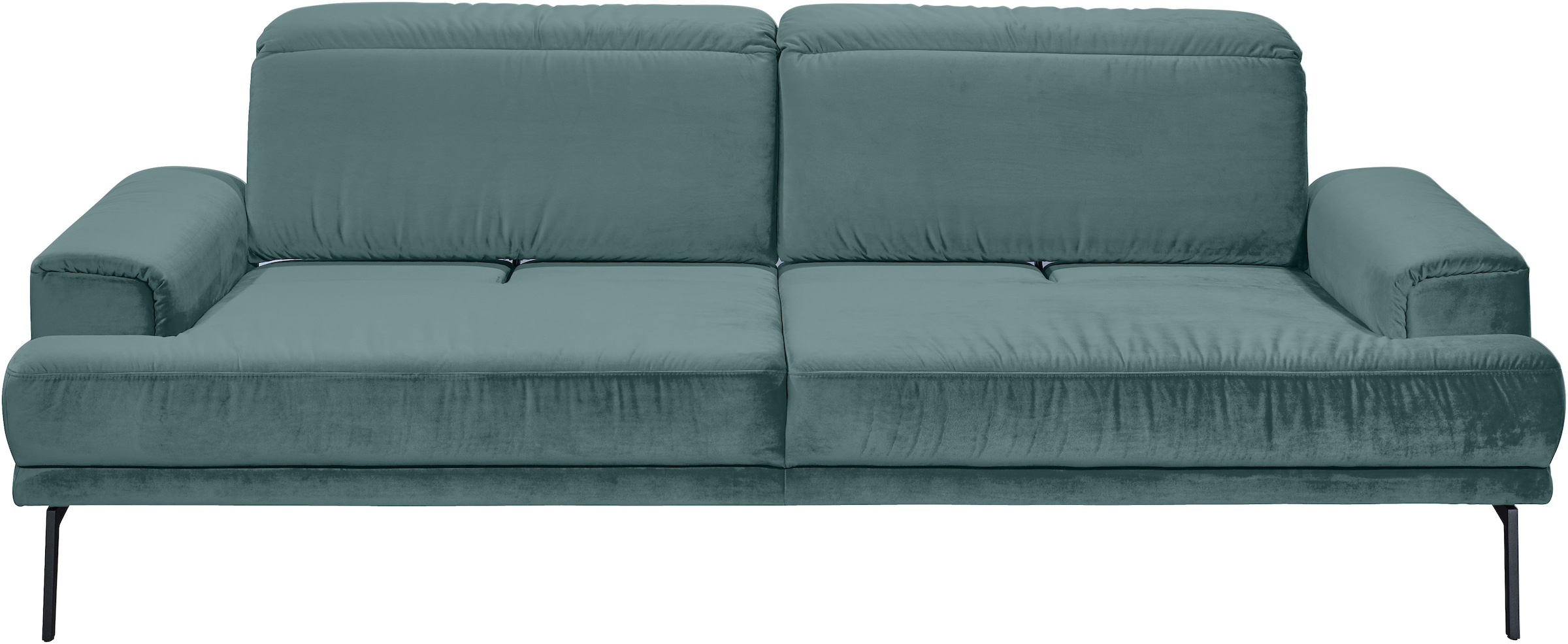 Musterring 3-Sitzer »MR 4580«, inkl. Kopf- und Sitztiefenverstellung, Fuß schwarz, B228 x T103 cm