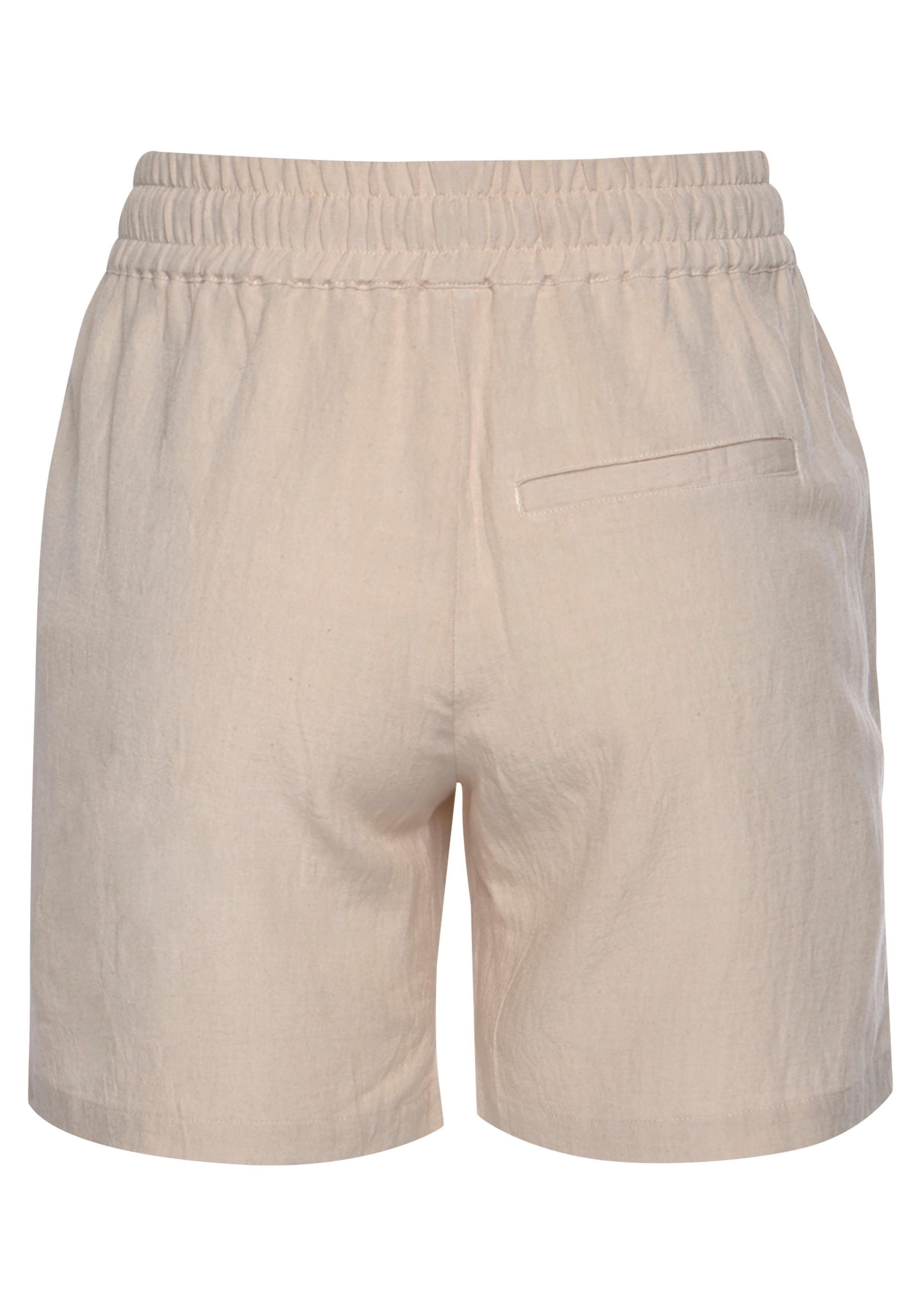 LASCANA Shorts, aus Leinenmix mit Taschen, Leinenhose, kurze Hose