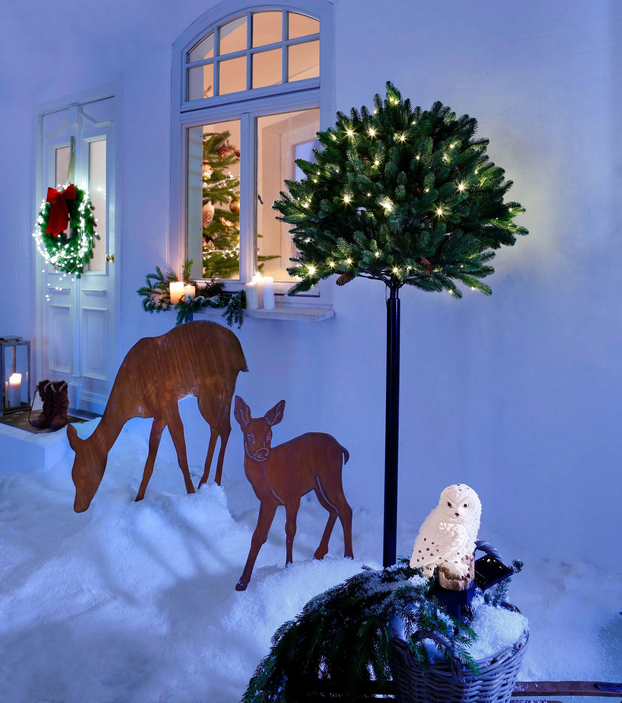 my home Weihnachtsfigur »Reh, Weihnachtsdeko im bei kaufen OTTO aussen«, Rost-Look Gartenstecker