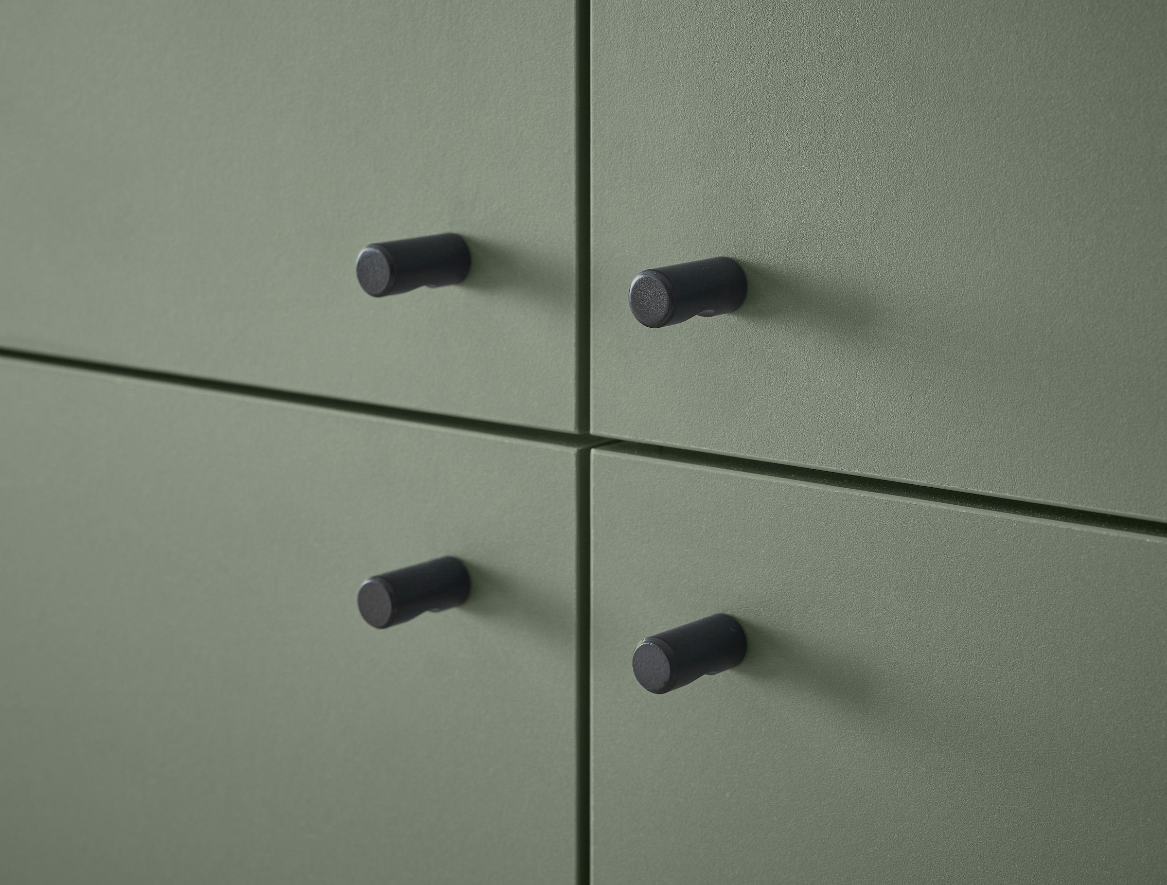 INOSIGN Wohnwand »MAVAS«, (Set, 3 St.), in moderner Trendfarbe, Griffe aus Metall (Schwarz), Breite 337 cm