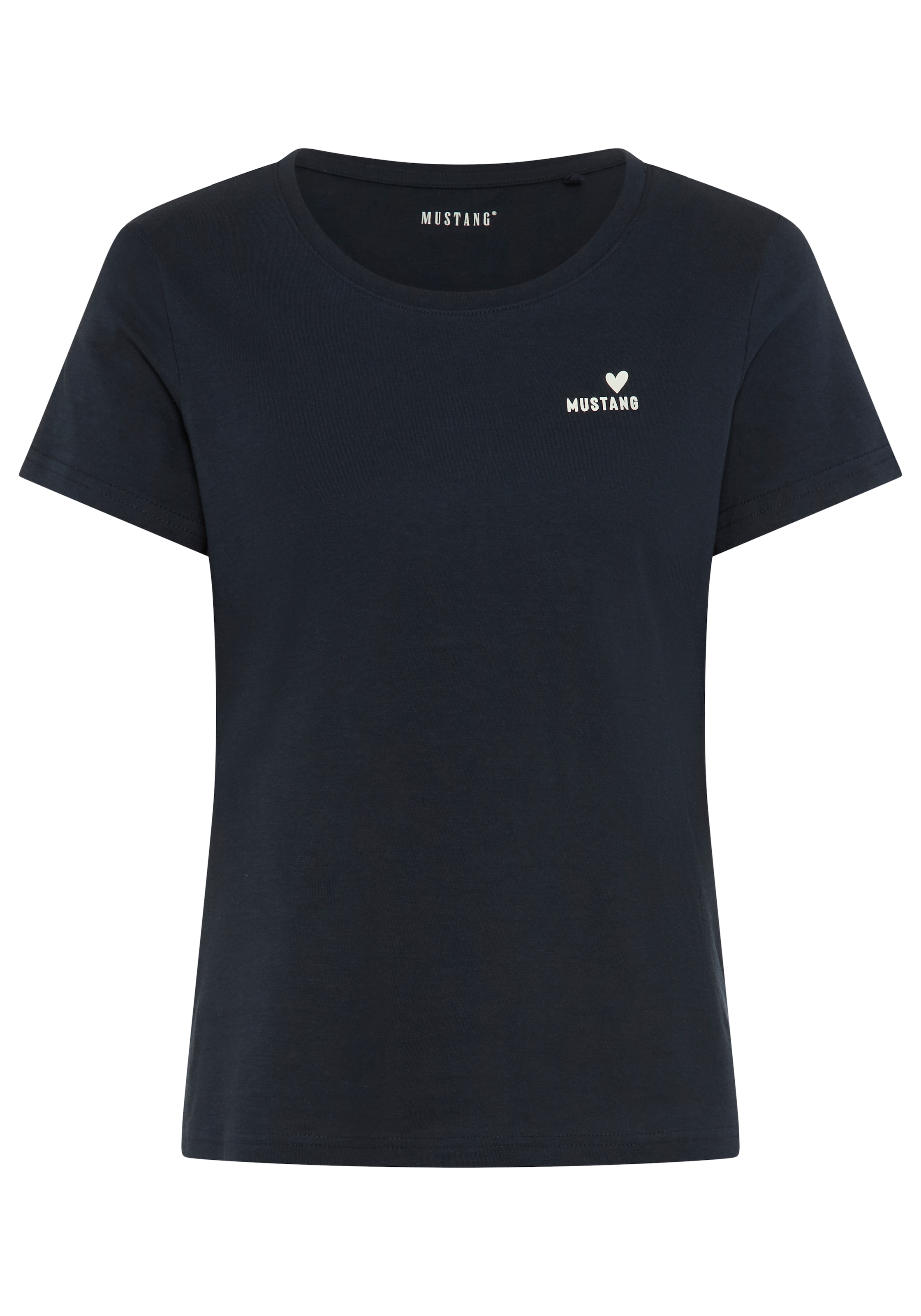 MUSTANG T-Shirt Trageangenehme Baumwollqualität