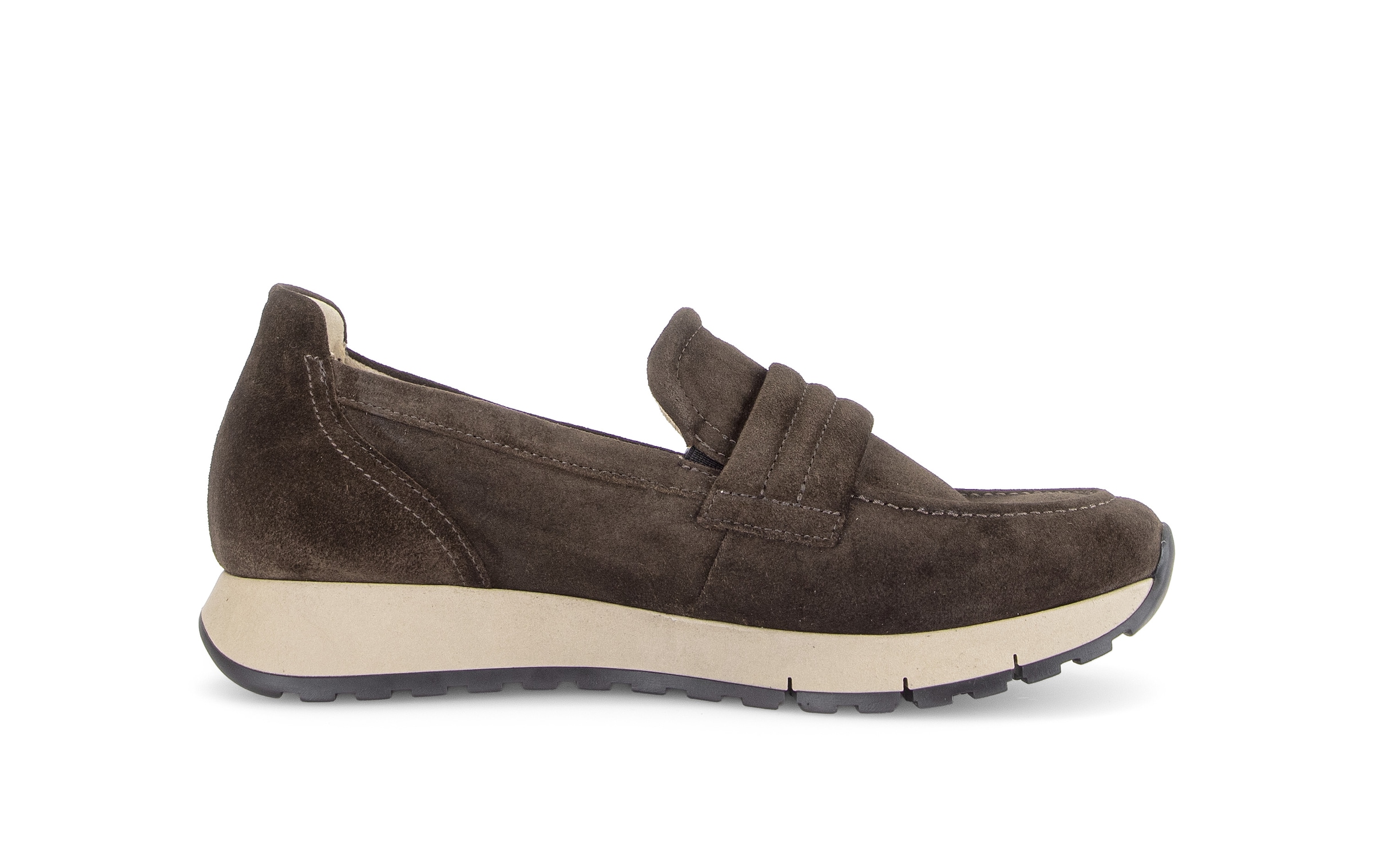 Gabor Slip-On Sneaker  Keilabsatz, Slipper mit modischem Zierriegel, G-Weite (=weit)