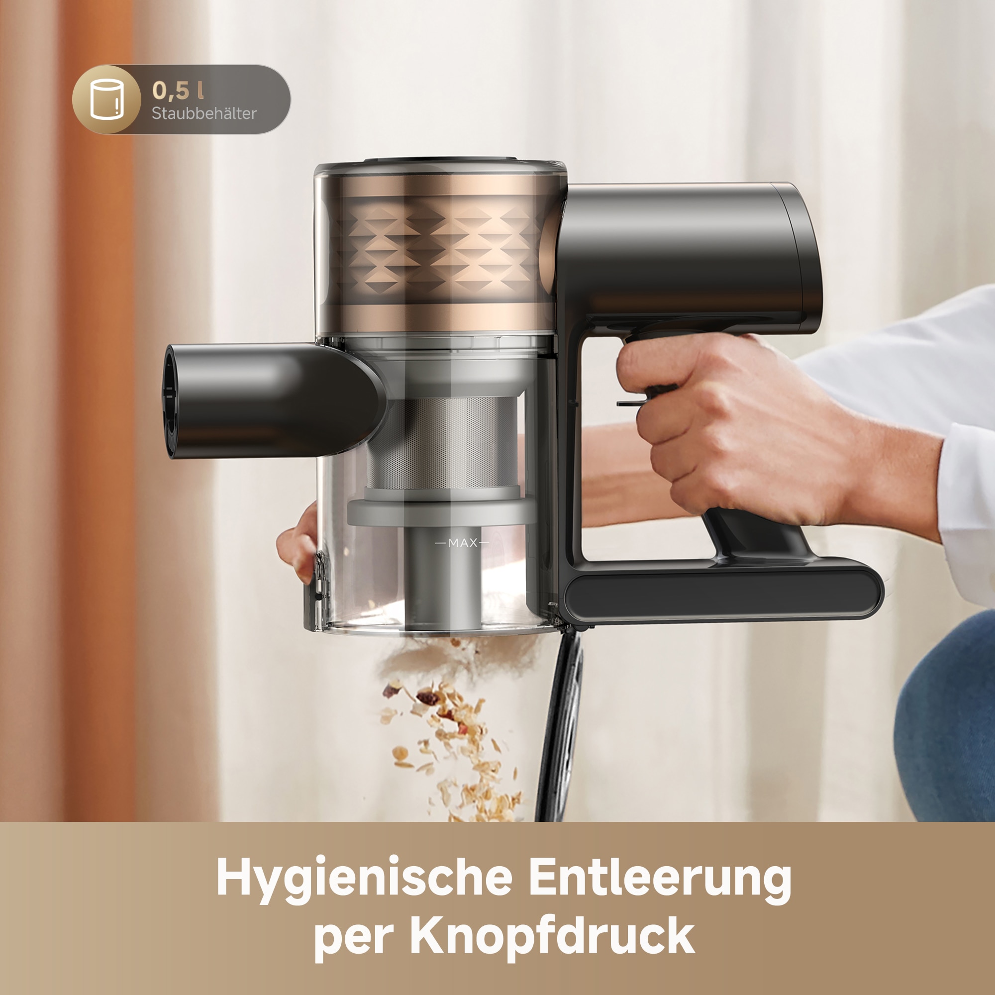 Dreame Akku-Hand-und Stielstaubsauger »R10s Lite« 25000 Pa, 45 min, 99.9% Filter, LED, Flex 90°