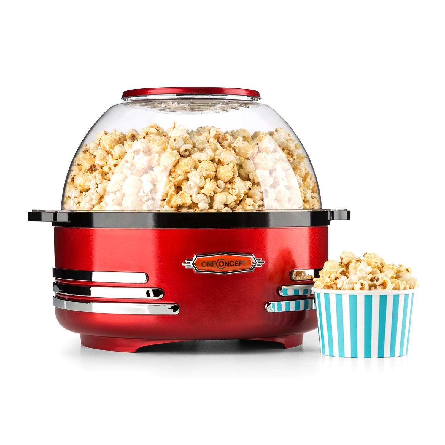 Popcornmaschine elektrischer Popcorn Bereiter Puffmais 5,2L...