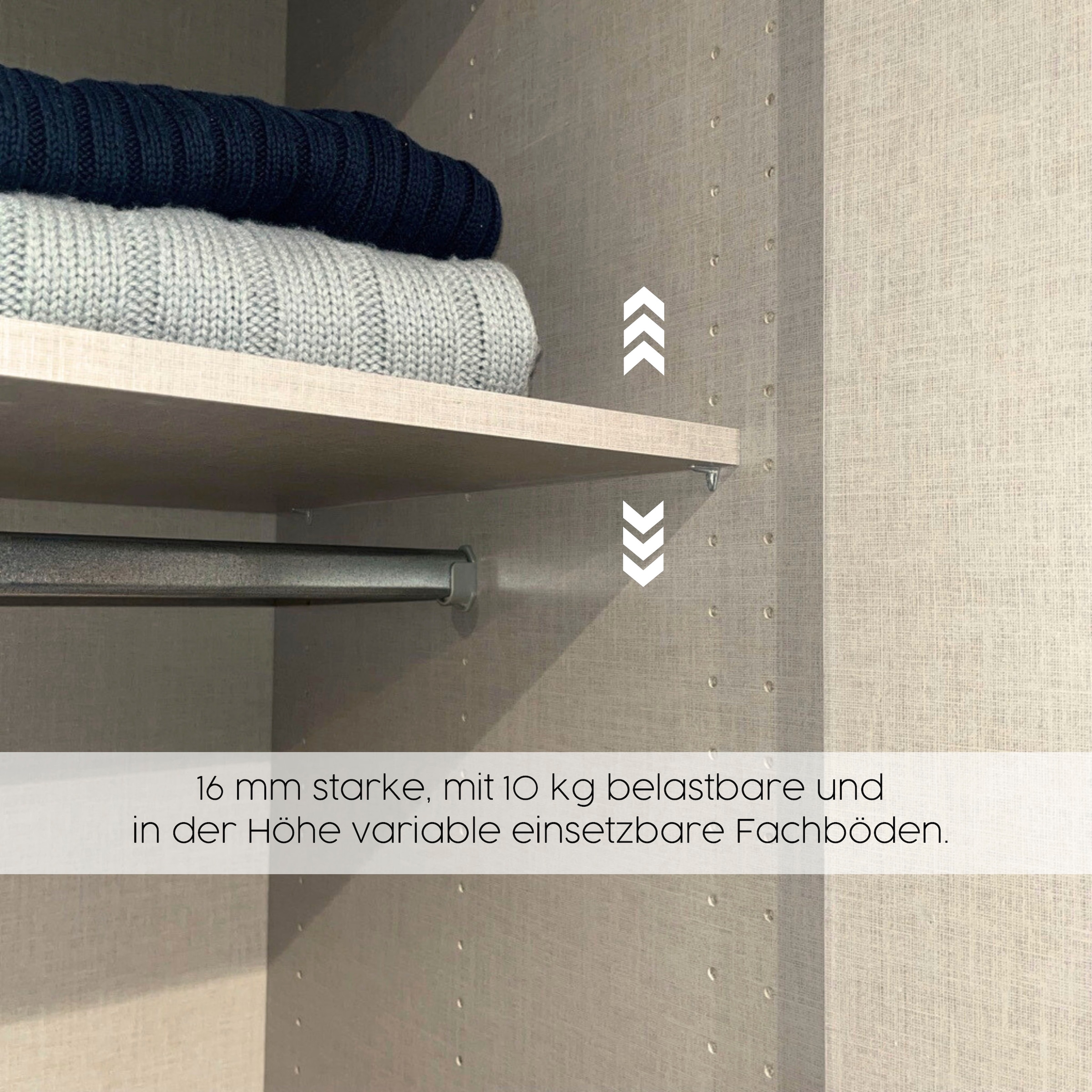 rauch Kleiderschrank »Schrank Drehtürenschrank Ankleide Garderobe Schlafzimmerschrank LORCA« Breiten: 181/271 cm, Höhe: 210 cm,  mit langen Griffstangen, elegante Hochglanz-Front MADE IN GERMANY