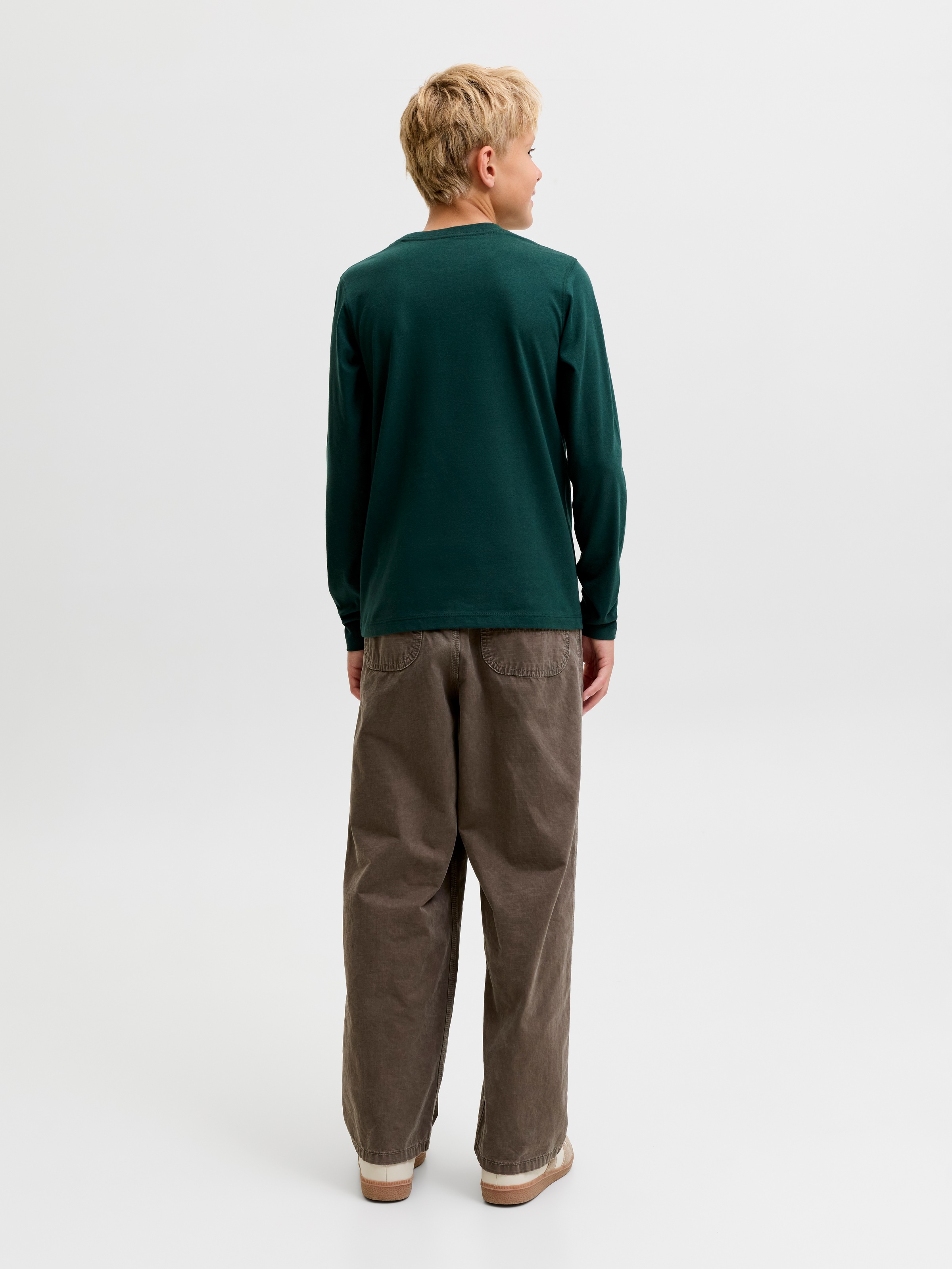 Jack & Jones Junior Langarmshirt »JORFREDERIKSBERG GRAPHIC BOX TEE LS JNR« Baumwolle, regular fit