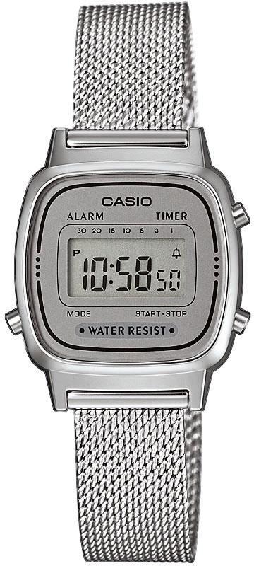 CASIO VINTAGE Chronograph »LA670WEM-7EF«, Quarzuhr, Armbanduhr, Damenuhr, digital, Datum, Stoppfunktion