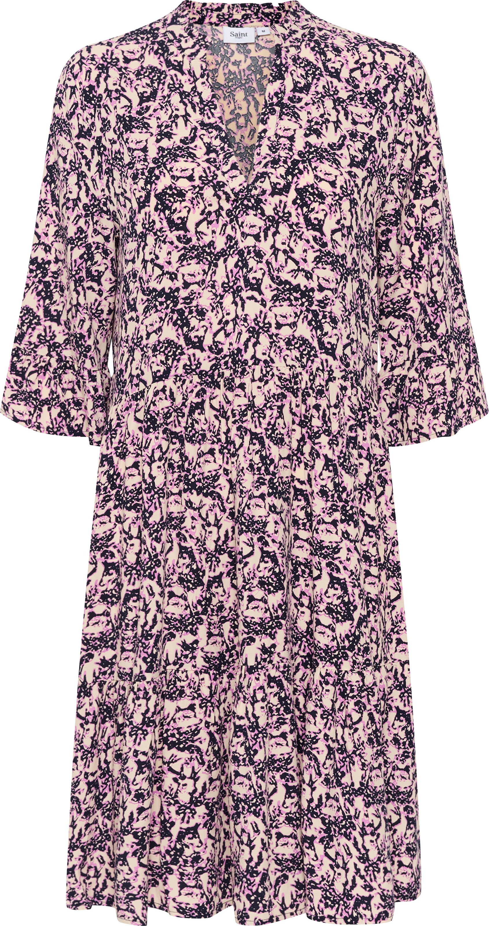 Saint Tropez Sommerkleid »EdaSZ Dress«, mit Volant und 3/4 Ärmel online bei  OTTO