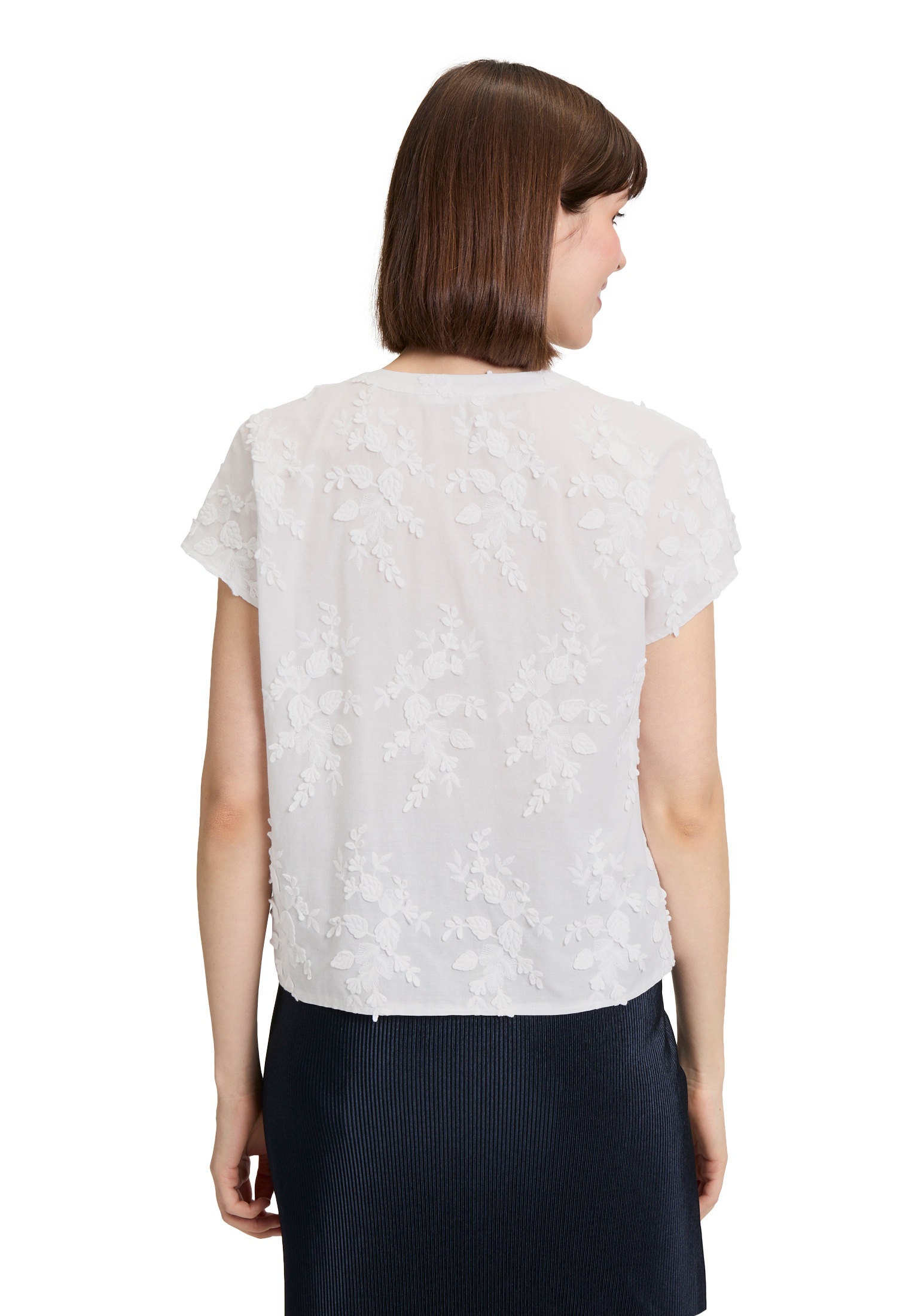 Betty&Co Hemdbluse »Hemdbluse mit Stickerei«