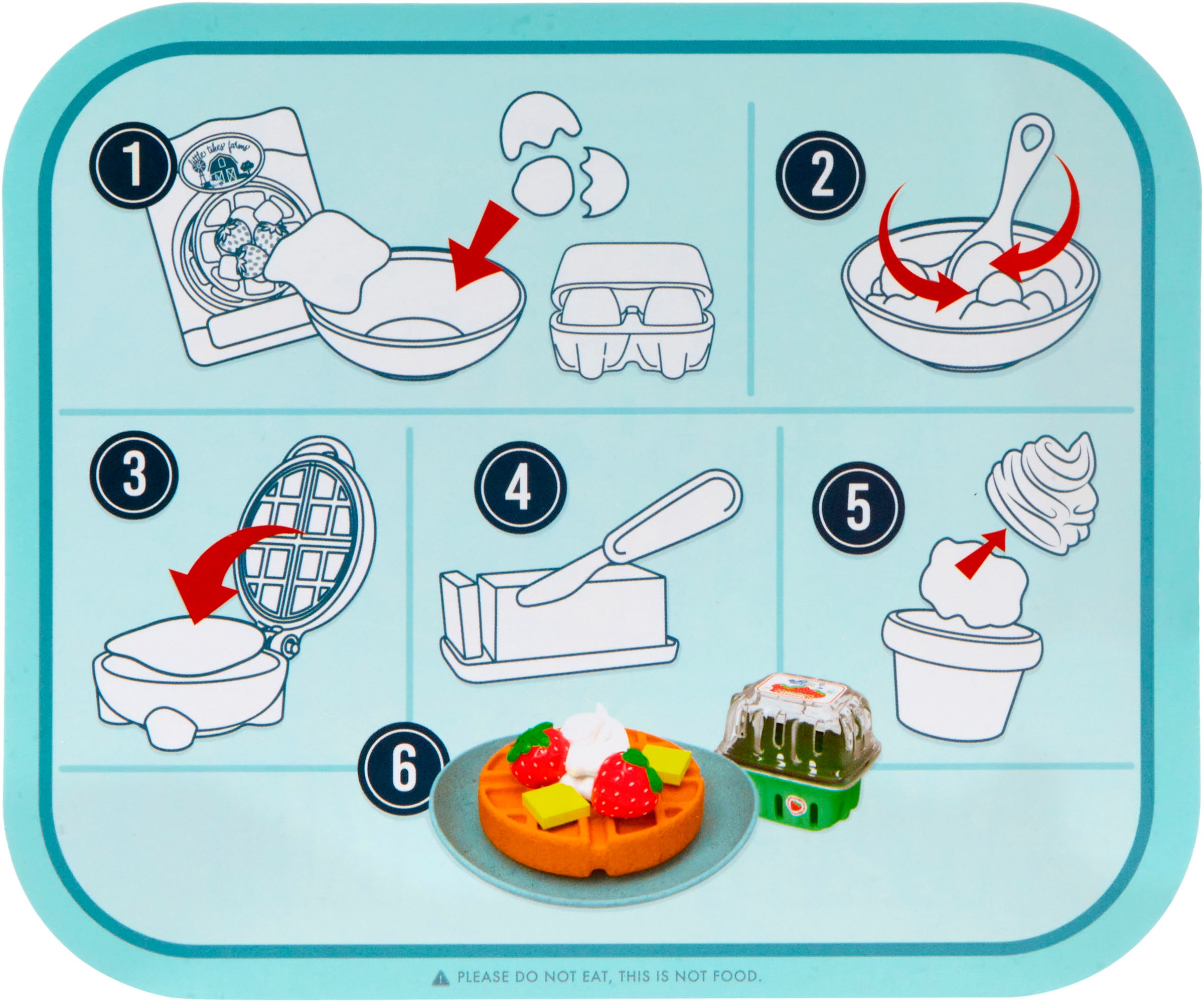 Little Tikes® Spiellebensmittel »Creative Chefs Waffles Kit«, (18 tlg.)