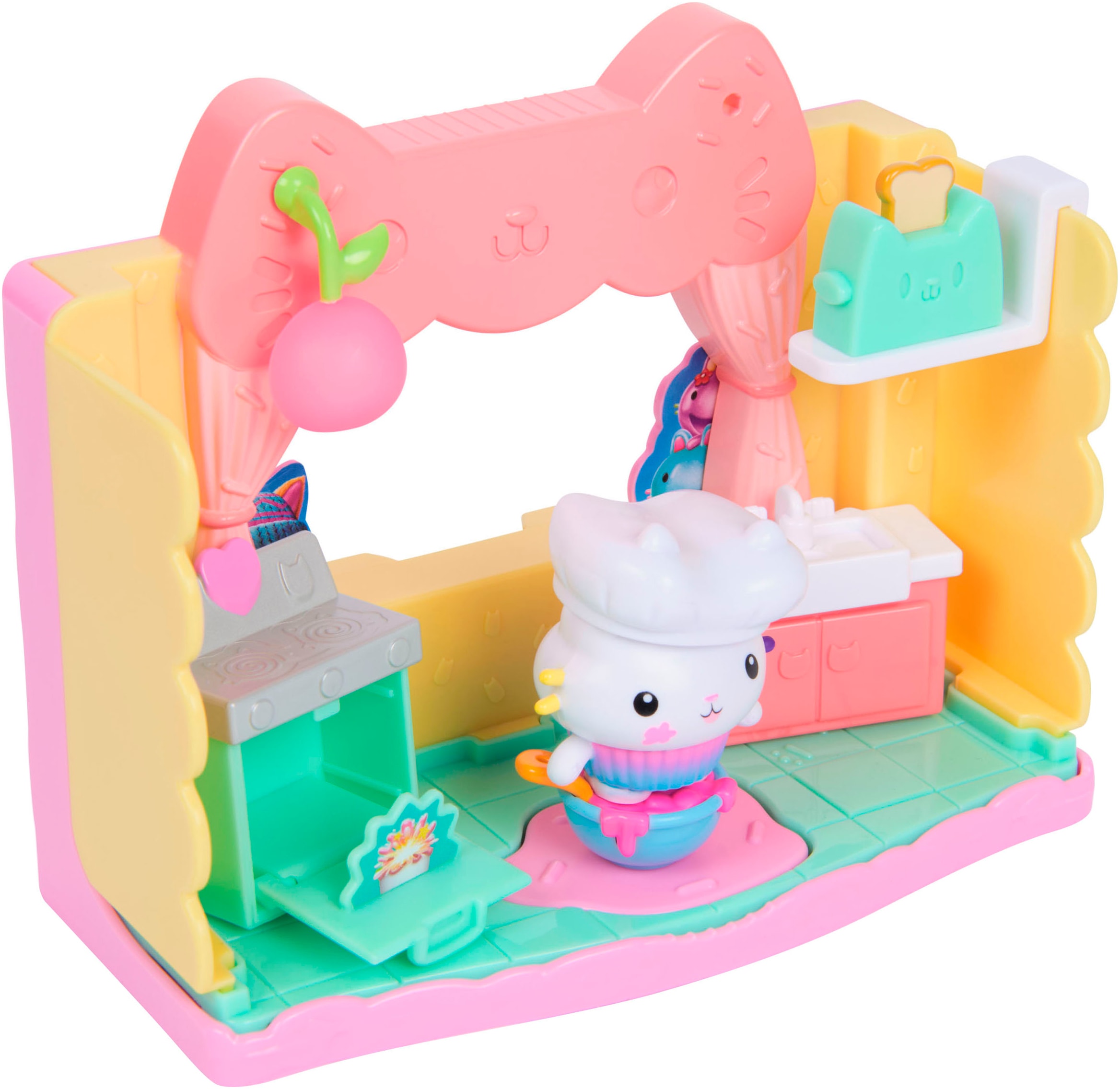 Spin Master Spielwelt »Gabby’s Dollhouse: Der Film – Portal Raum«, Cakeys zuckersüße Sprinkleküche"