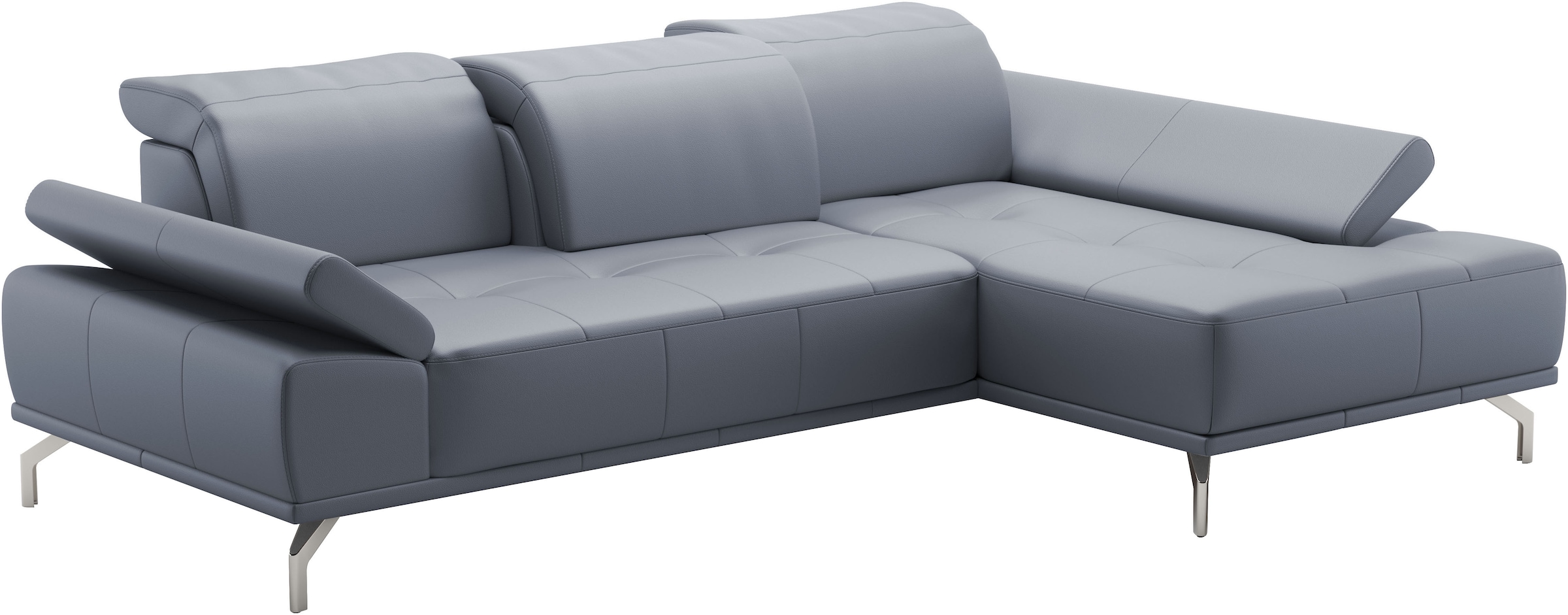 Places of Style Ecksofa »Caluna«, Inkl.Sitztiefenverstellung, wahlweise mit Kopf- und Armteilverstellung