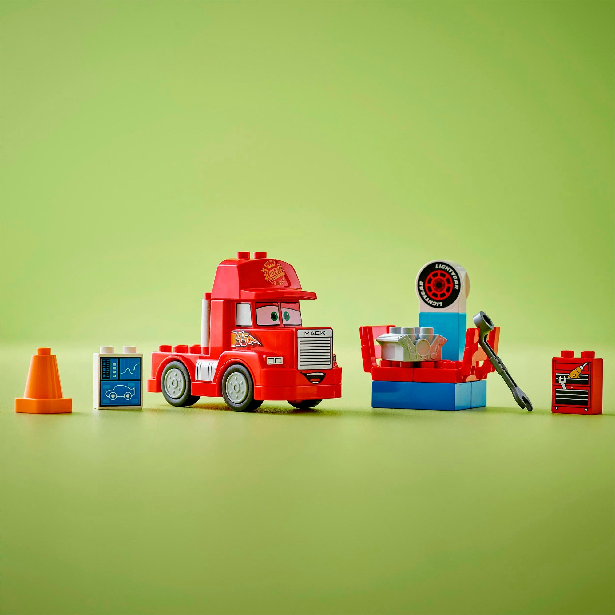 LEGO® Konstruktionsspielsteine »Mack beim Rennen (10417), LEGO® DUPLO Disney™«, (14 St.), Made in Europe