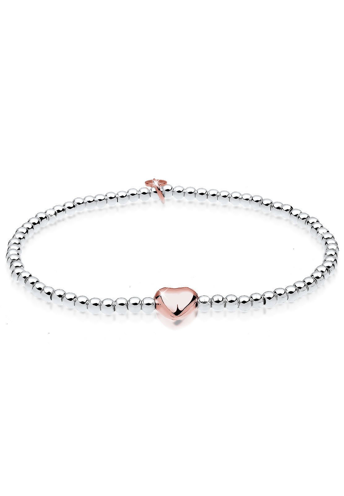 Elli Armband »Herz Liebe Kugeln 925 Sterling Silber«