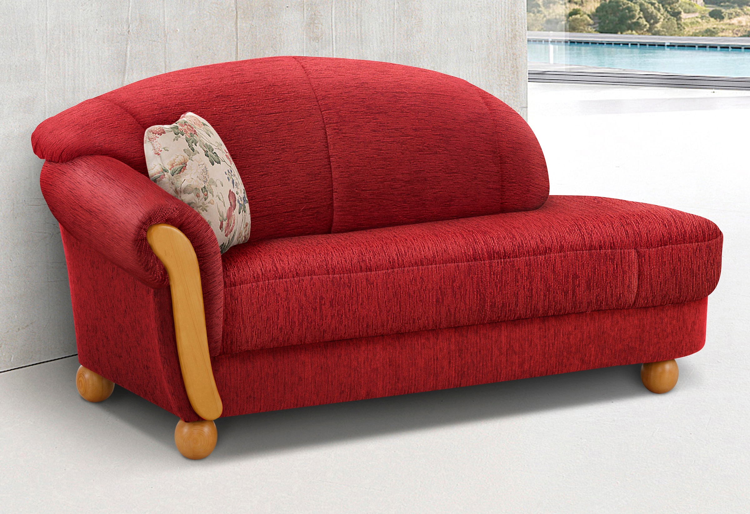 Home affaire Ottomane »Milano, bequemes solitär Sofa im Landhaus-Stil, B/T/H 181/79/83cm«