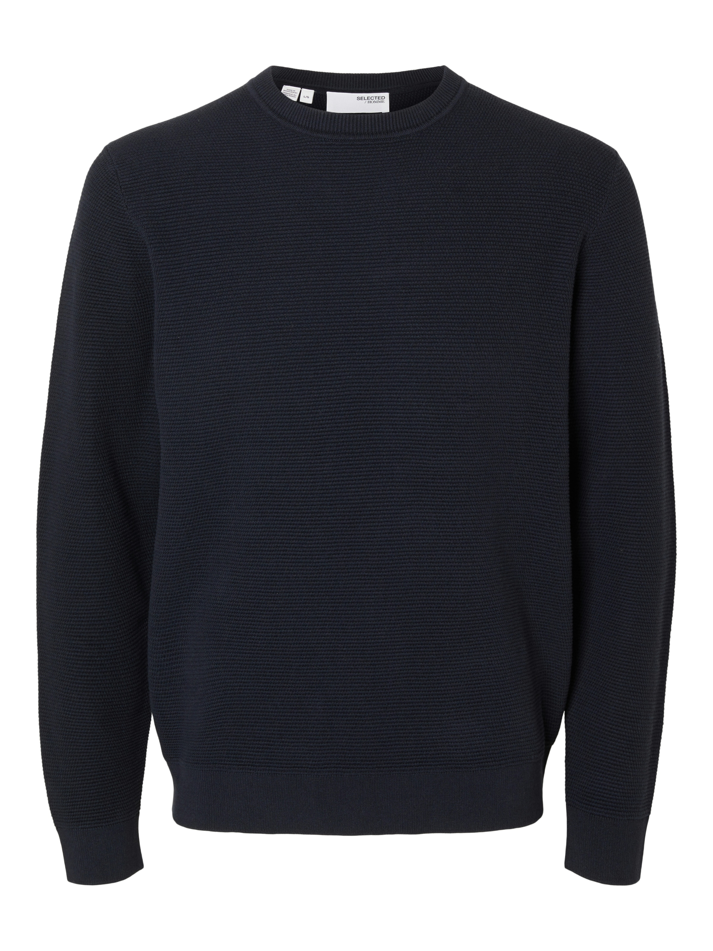 SELECTED Strickpullover »SLHROSS LS KNIT STRUCTURE CREW NECK NOOS«