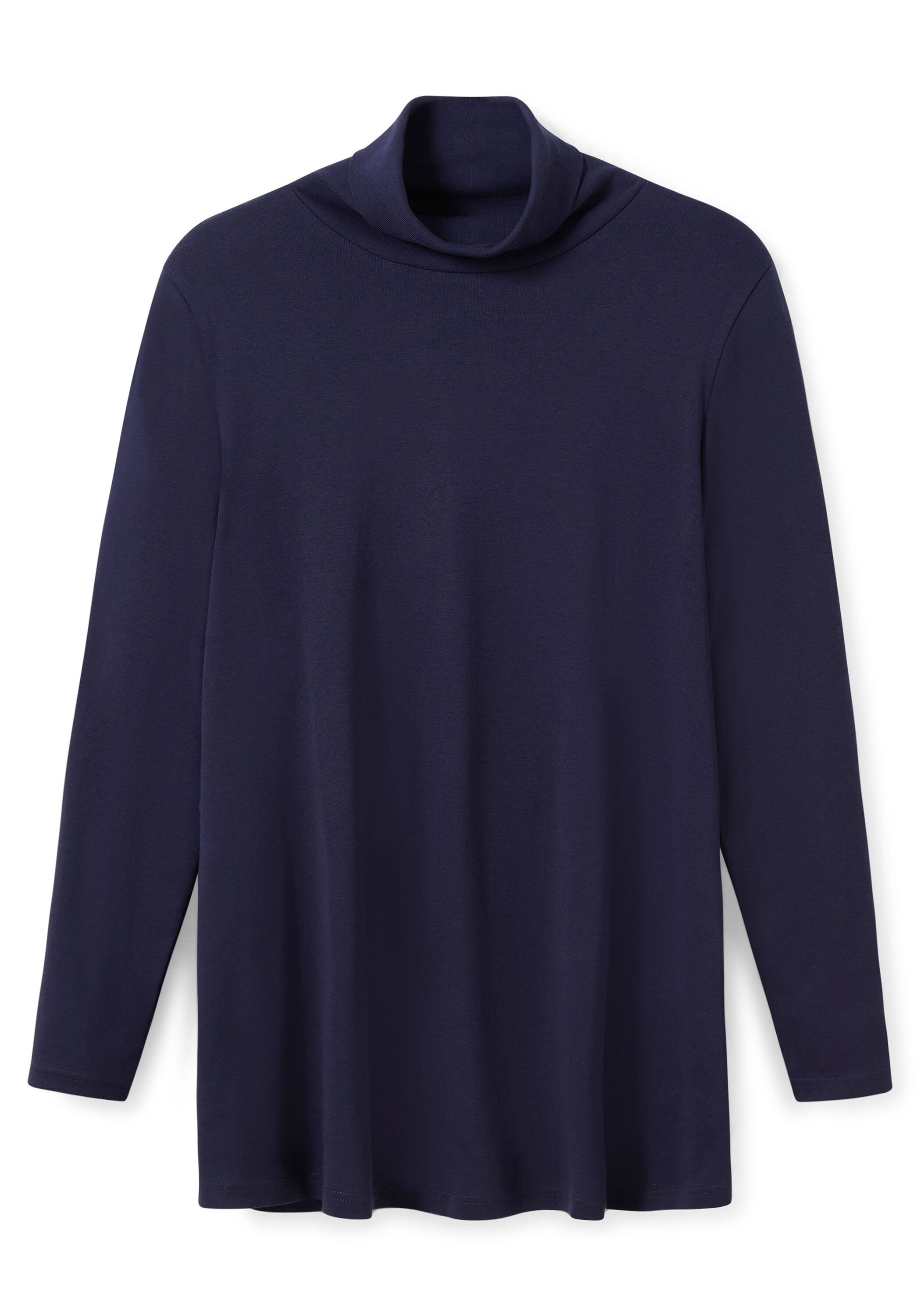 Sheego Langarmshirt »Langarmshirt mit Rollkragen, in A-Linie«, mit Rollkragen, in A-Linie