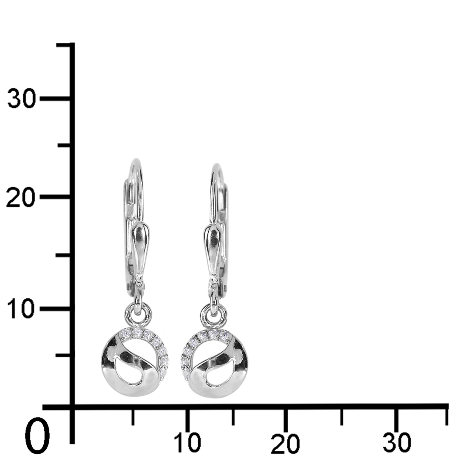 OSTSEE-SCHMUCK Paar Ohrhänger »- Romina - Silber 925/000 - Zirkonia«