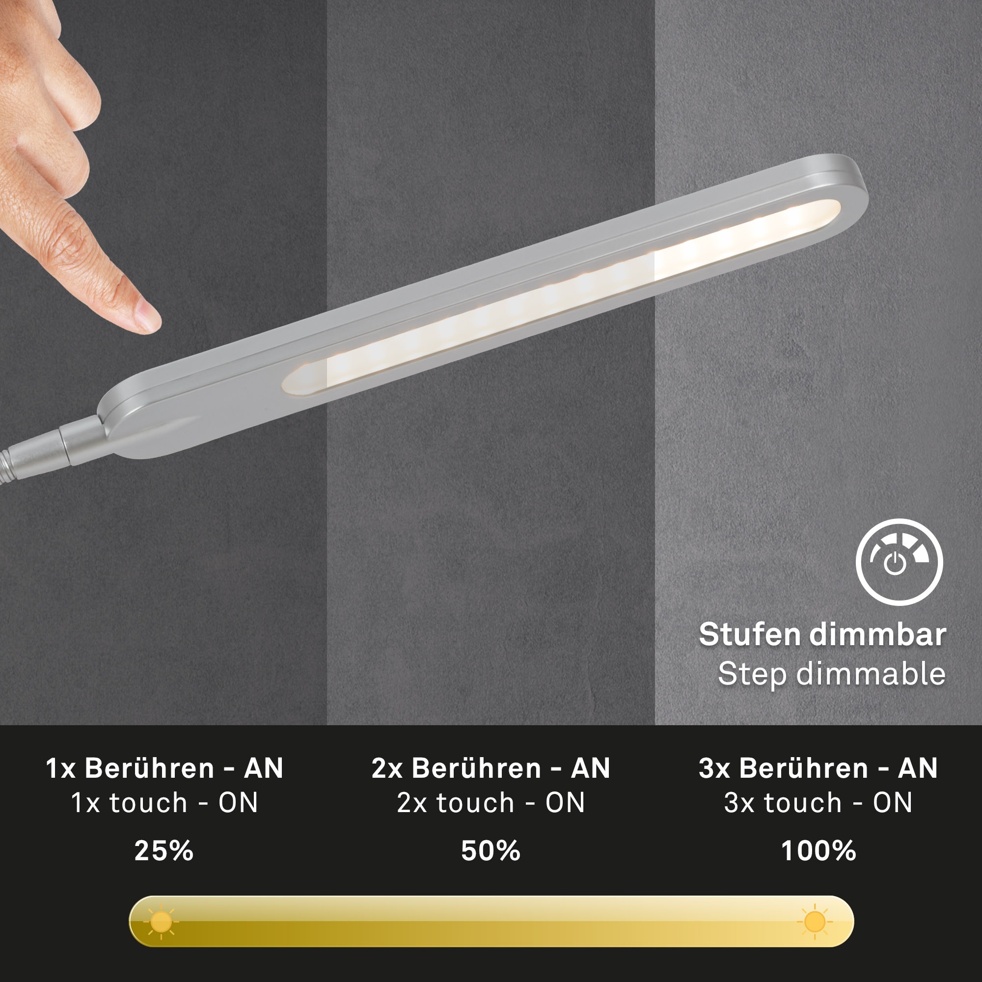 Briloner Leuchten LED Schreibtischlampe »Servo«