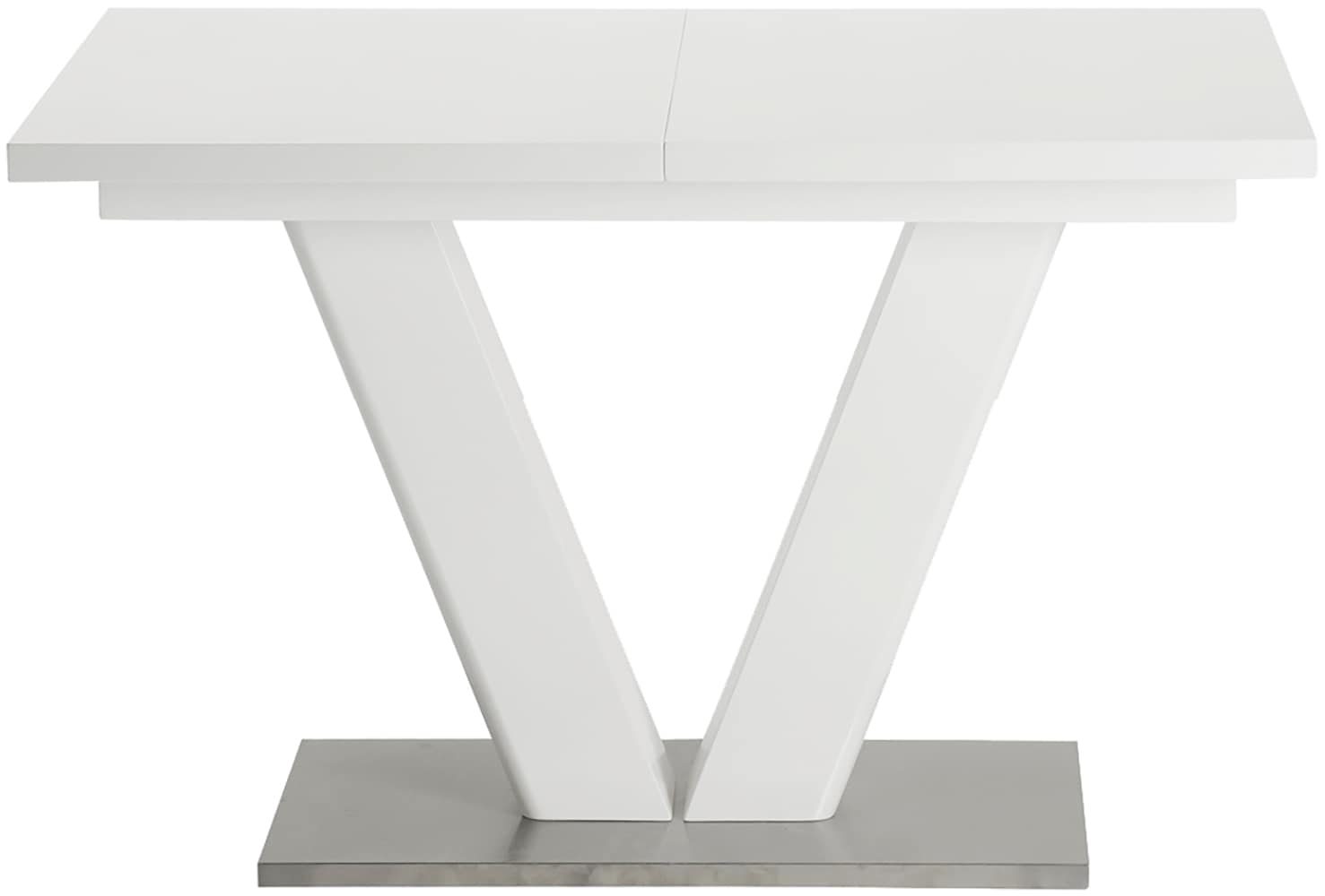 Home affaire Essgruppe »Elbach, TOPSELLER!, OTTOs Choice«, (Set, 5 tlg.), ausziehbar 120-160 cm, Hochglanz, Tischgruppe Freischwinger