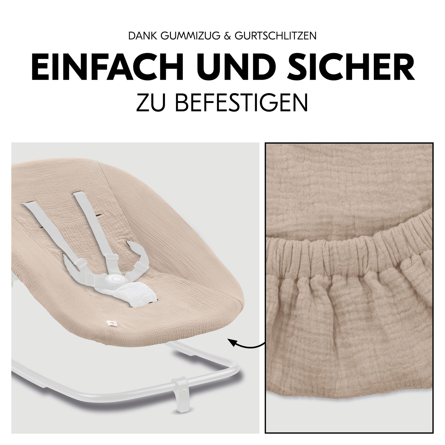 Hauck Kindersitzbezug »Schonbezug für Babywippe; Highchair Bouncer Cover«, Schonbezug für Babywippe