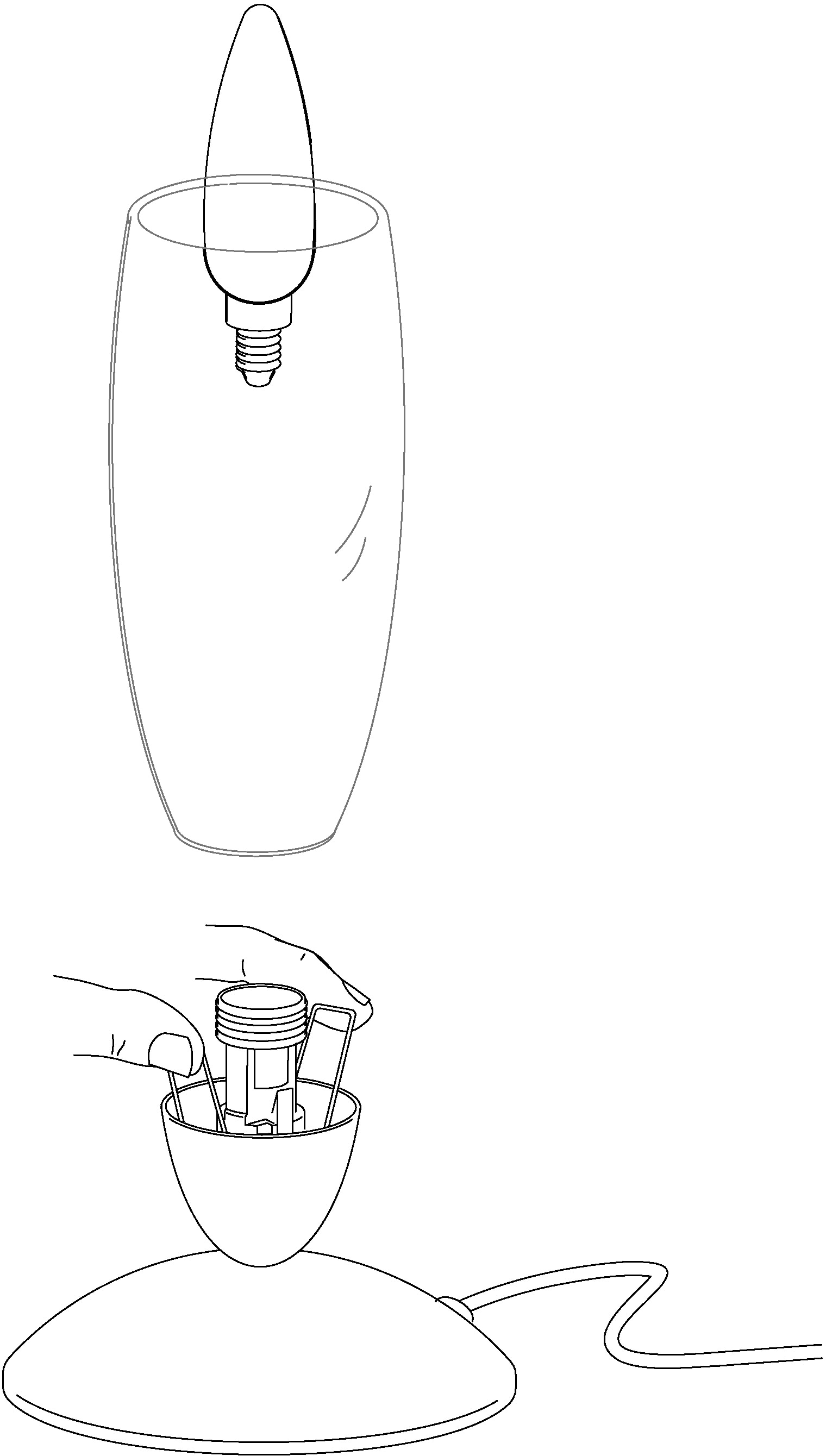 EGLO Tischleuchte »SLIM Tischlampe, Nachttischlampe, Wohnzimmerlampe, nickel-matt, weiß« E14 Lampe mit Schalter, E14, schlichtes Design, modern, 22x7x10cm