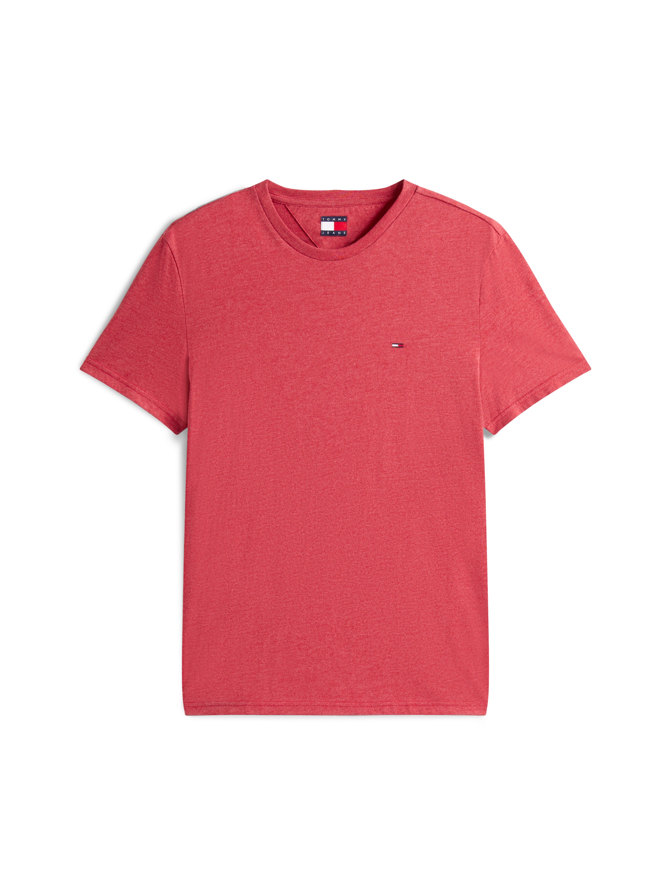 Tommy Jeans T-Shirt »TJM XSLIM JASPE HTR TEE EXT«, Mit Rundhalsausschnitt