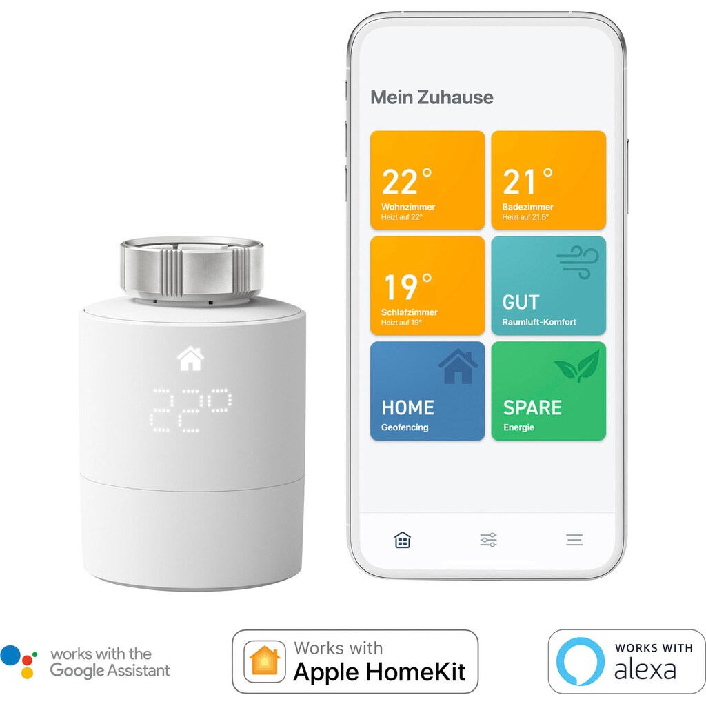 Tado Heizkörperthermostat »Starter Kit mit 2 Smarten Heizkörper-Thermostaten V3+«