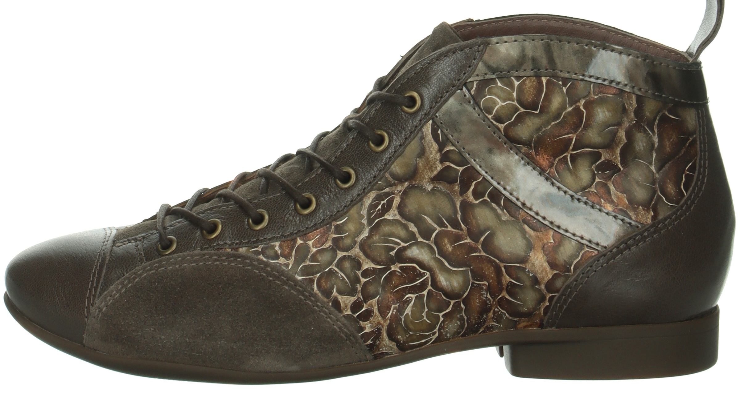 Think! Schnürstiefelette »GUAD 2«, Stiefelette, Komfortschuh mit Muster