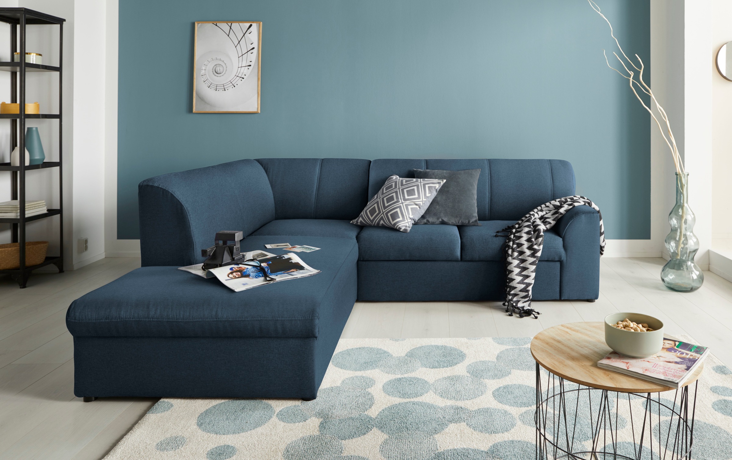 DOMO collection Ecksofa »Topper L-Form«, mit Ottomane, wahlweise mit Schlaffunktion