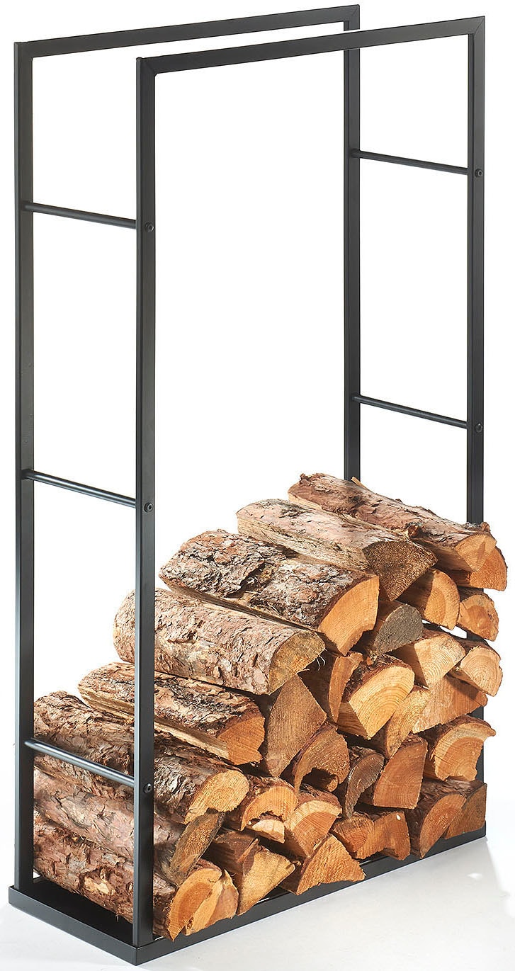 Locker Kaminholzregal »42567-06« 1 Stk. tlg. in schwarz, Größe B/H/T: 60 cm x 115 cm x 25 cm