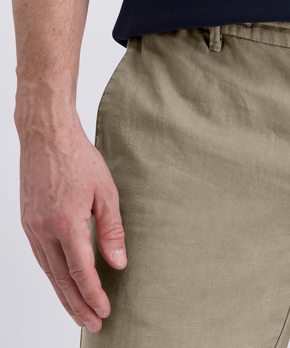 Pierre Cardin Leinenhose »Chino Clemont Leinen Mix«  mit elastischem Bund und Kordelzug