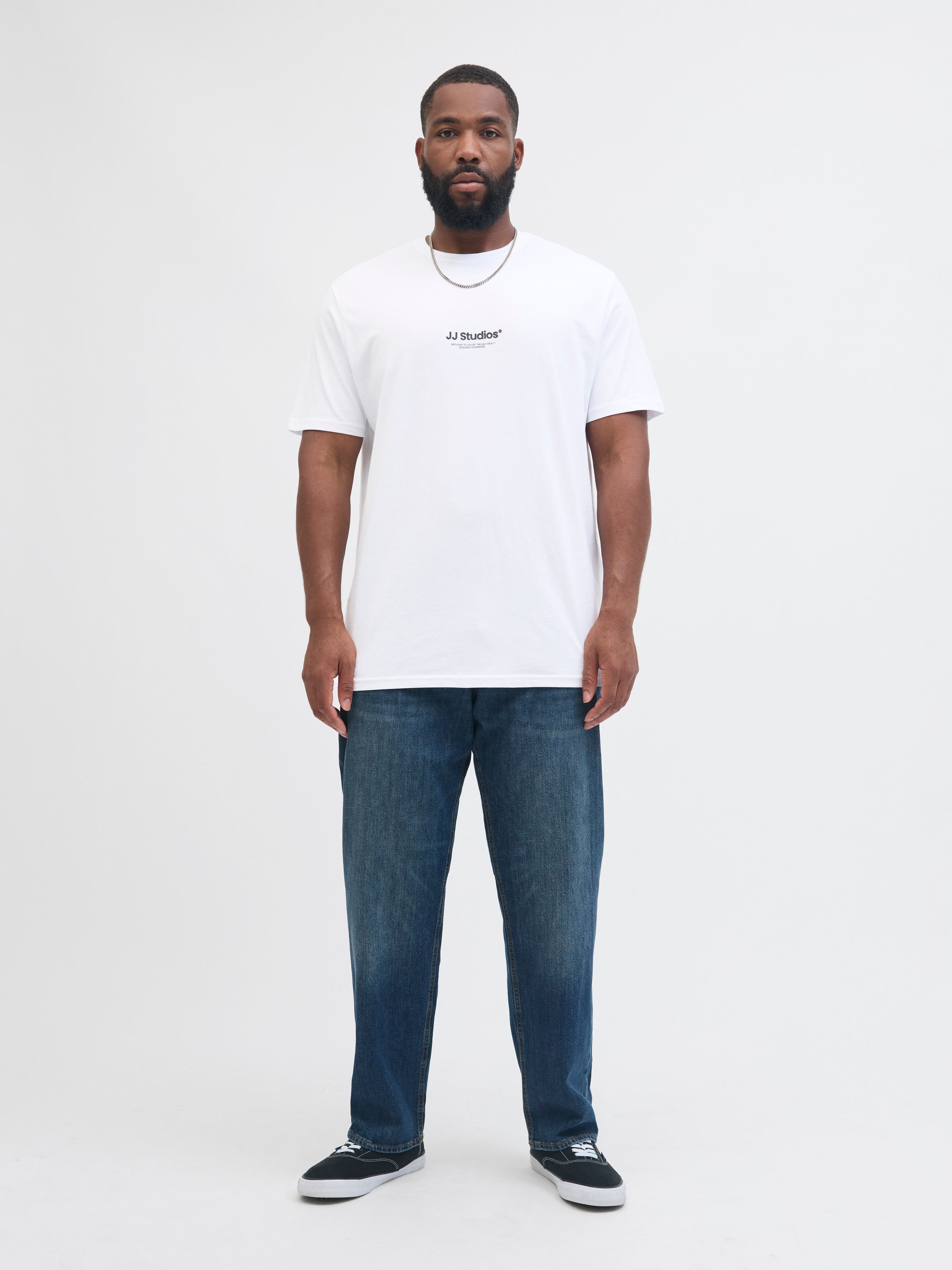 Jack & Jones PlusSize Rundhalsshirt »JJESOHO TEE SS CREW NECK NOOS PLS« Baumwolle, regular fit