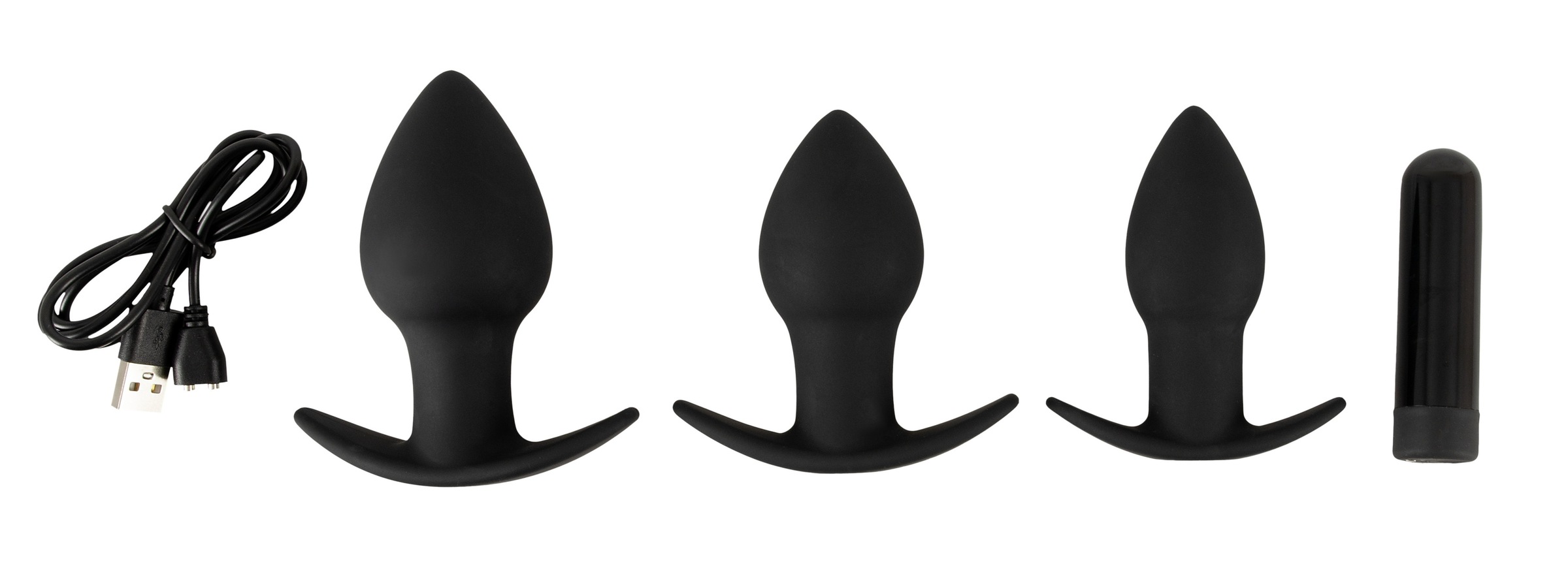 BLACK VELVETS Anal-Stimulator »Analplug-Set Butt plug set« ()