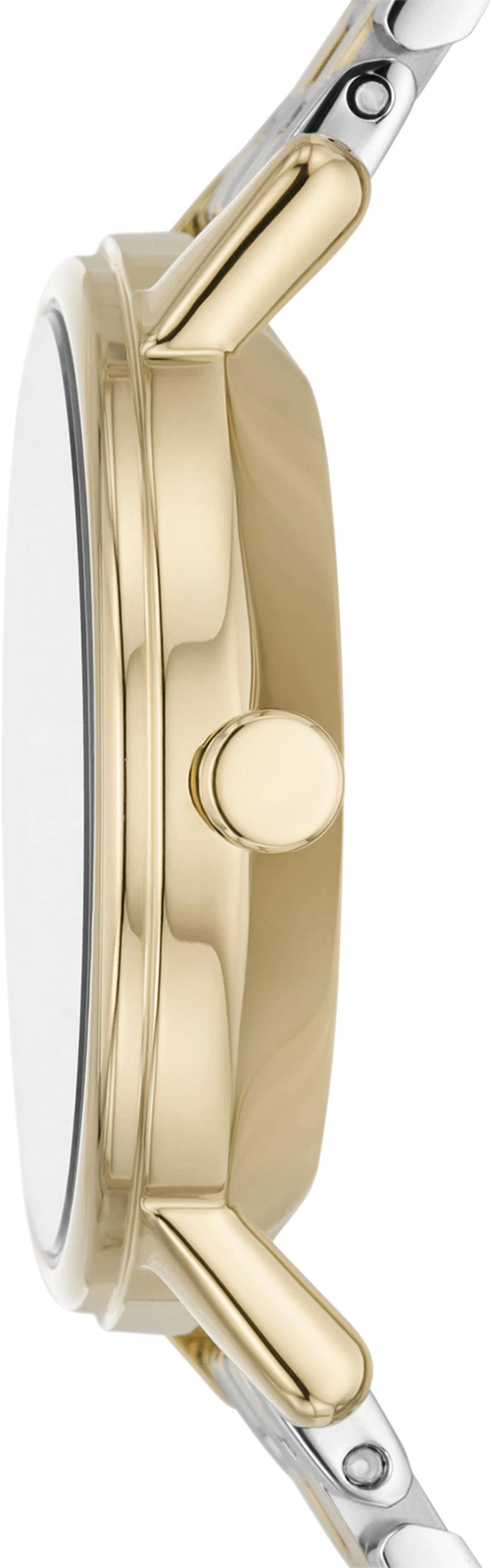 Skagen Quarzuhr »KUPPEL LILLE«, Armbanduhr, Damenuhr, dezentrale Sekunde, Edelstahlarmband
