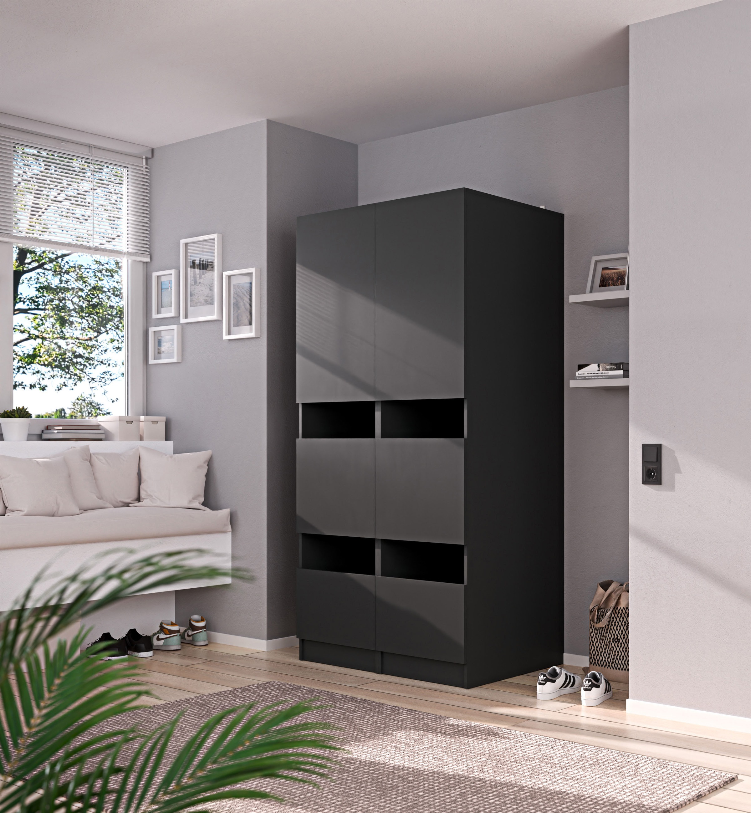 BASIC by Balculina Mehrzweckschrank-Set »Washhome B/T/H 100x68x200« 2 Stk. tlg.