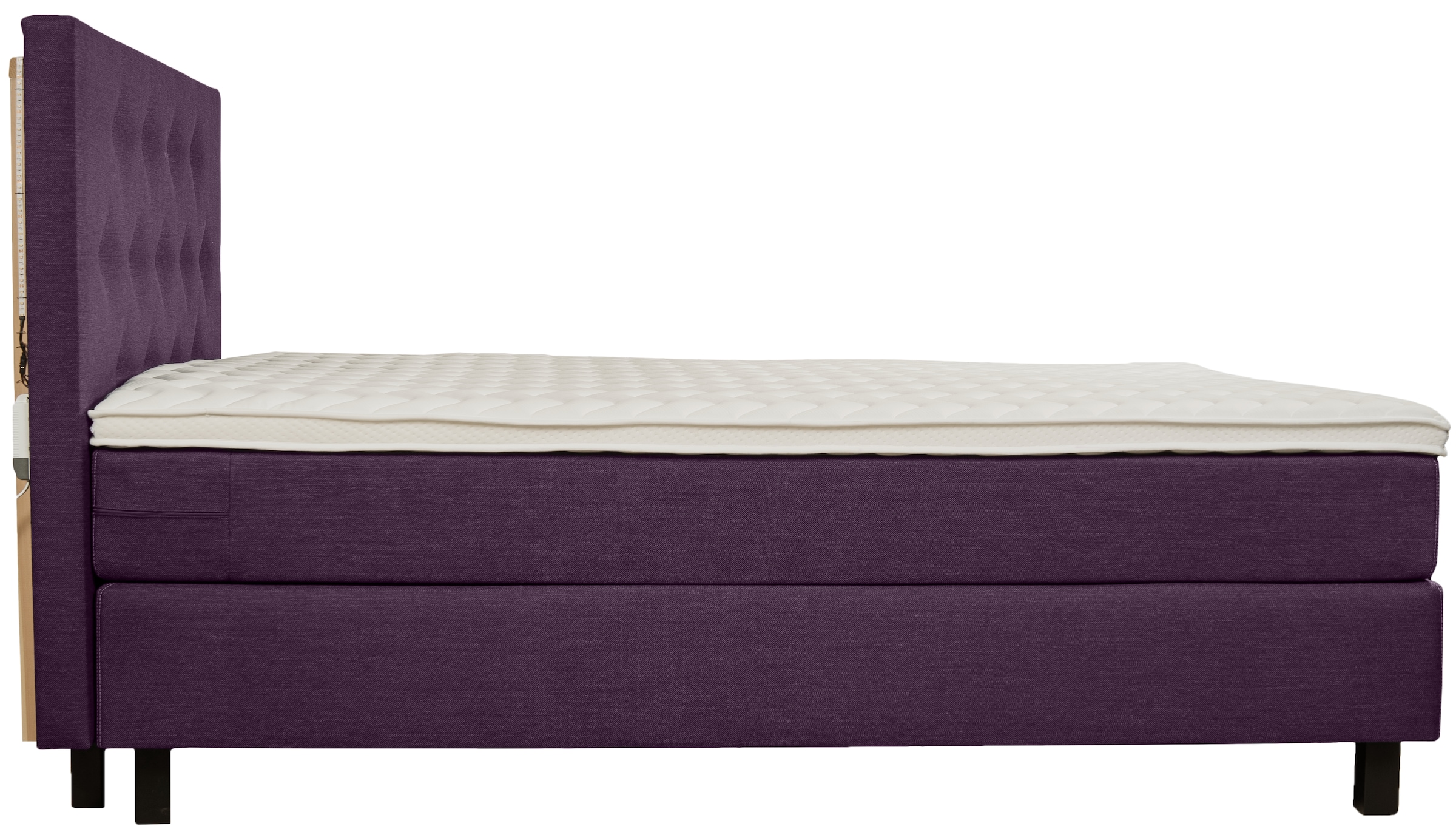 Home affaire Boxspringbett »Alenika« mit LED - Beleuchtung, mit Taschen-Federkernmatratze