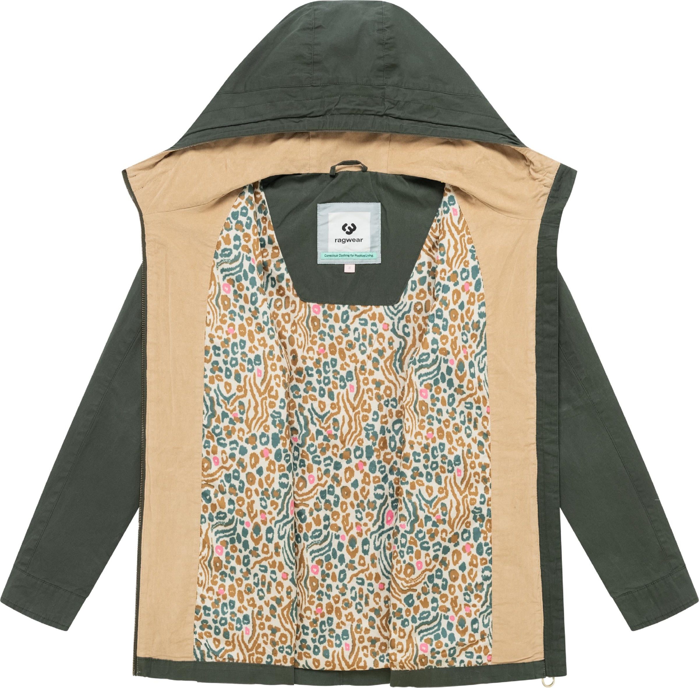 Ragwear Anorak »Anorak Lenoa Vintage« mit Kapuze Übergangsparka mit Kapuze und Taillenzugband