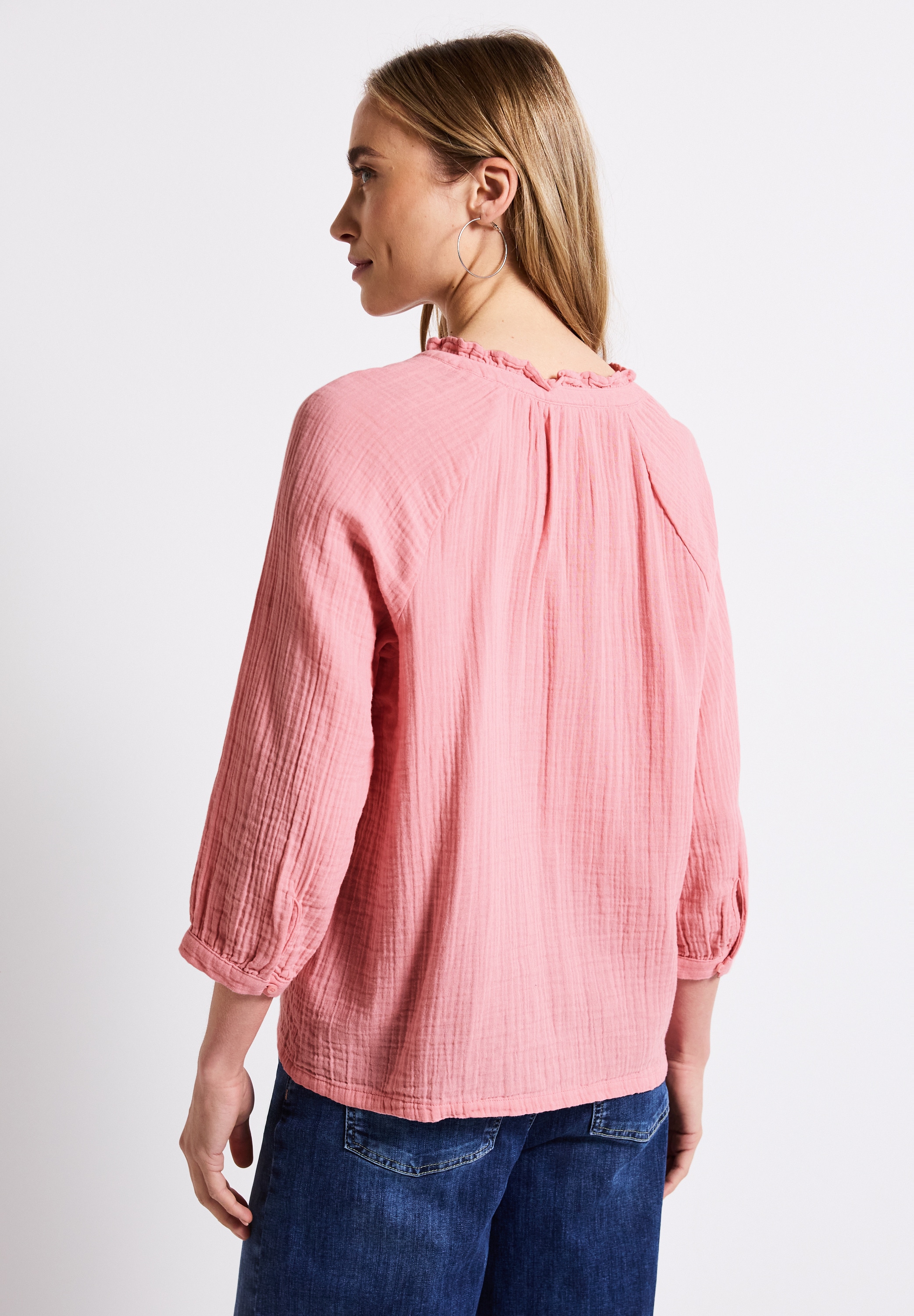 STREET ONE Schlupfbluse, mit Rüschen und im Tunika-Stil