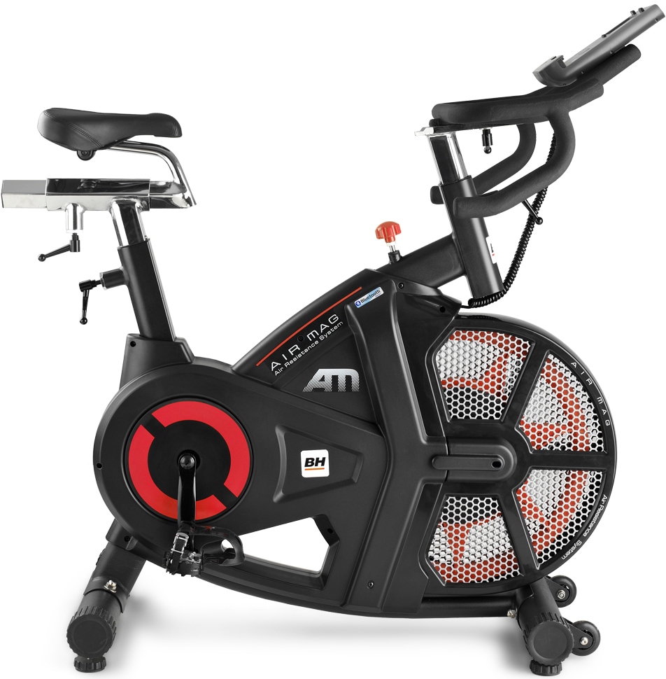 BH Fitness Air Bike »Indoorbike I.AirMag H9122I«, (mit Tablet-Halterung), Schwungmasse ca. 18 kg, 16 Widerstandsstufen