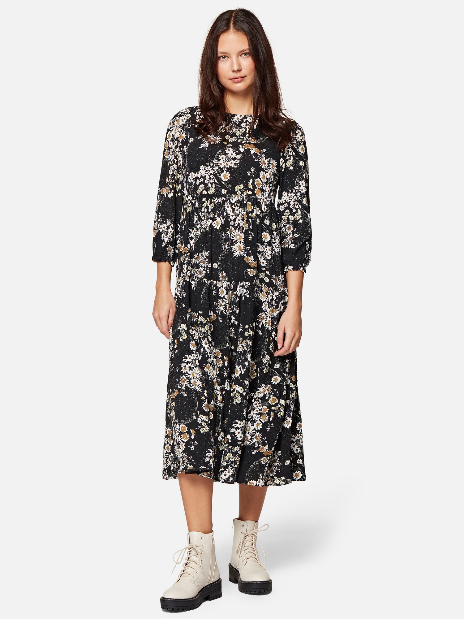 Mavi Maxikleid, mit stylischen Blumenmuster