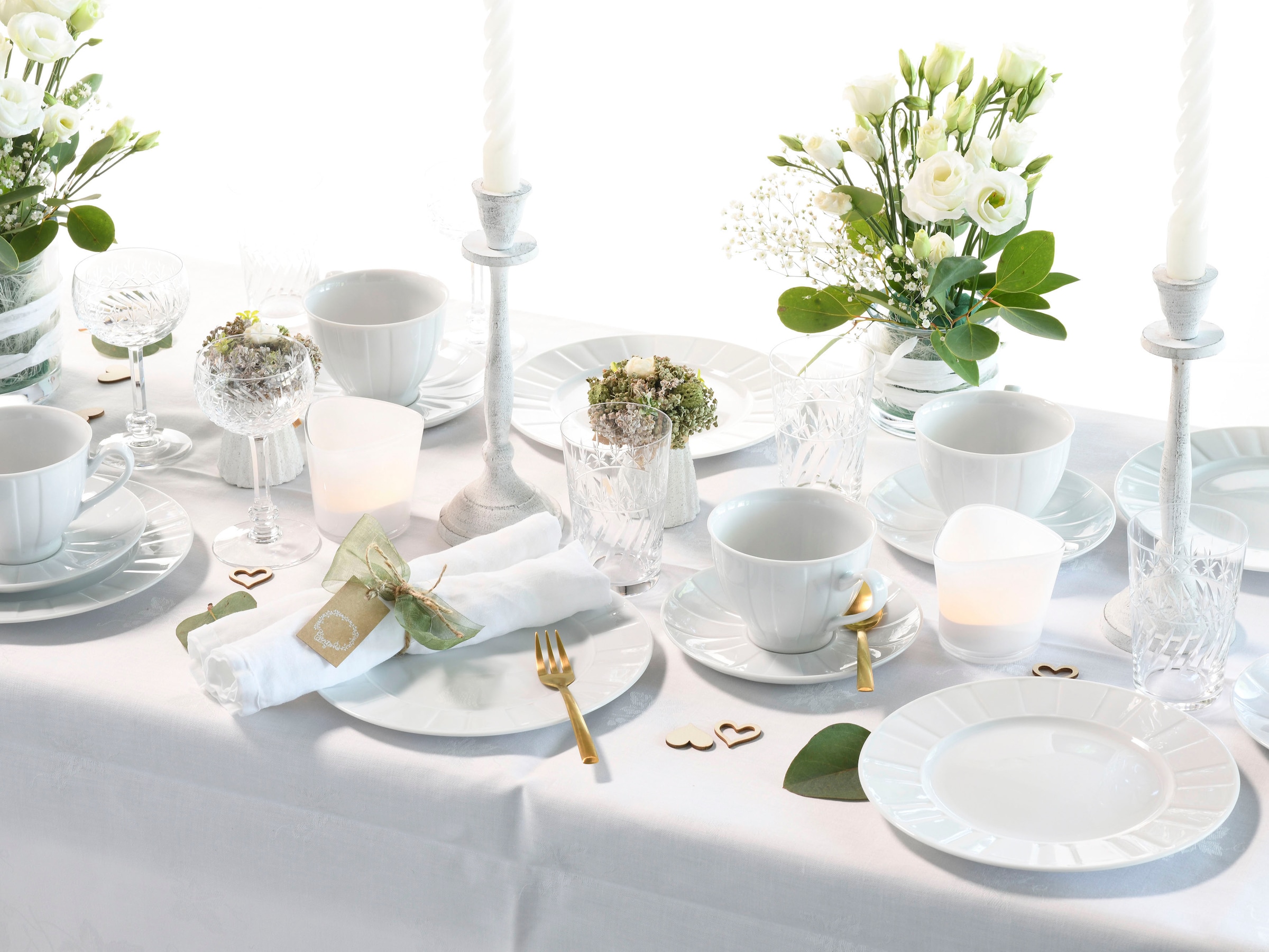 CreaTable Kaffeeservice »Barcelona«, (Set, 18 tlg.), klassischer Manufakturstil