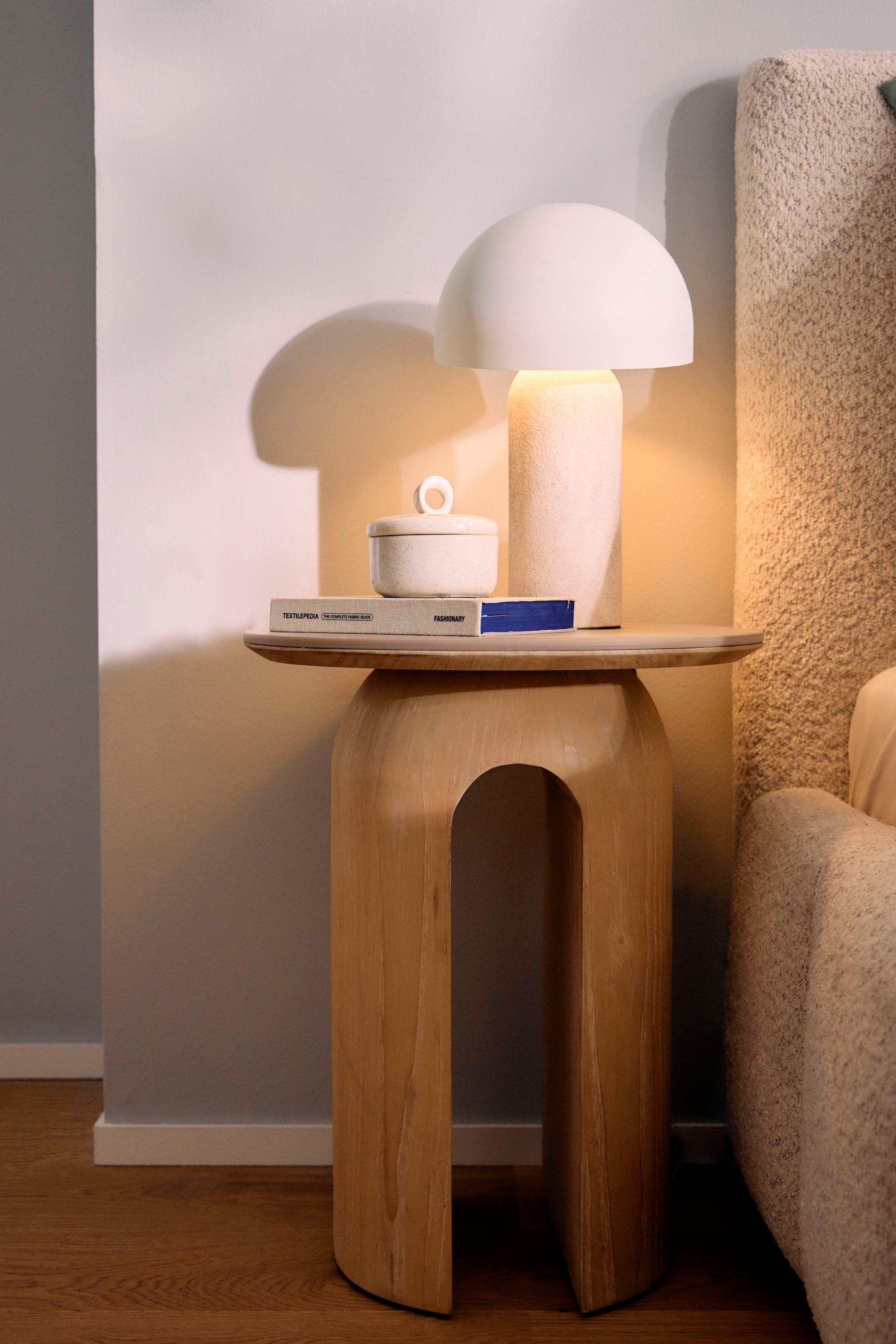 homsy by Ana Johnson Tischleuchte »LUMEVA Pilz Lampe« E14 warmweiß - kaltweiß Keramik, Pilzleuchte, Höhe 38cm