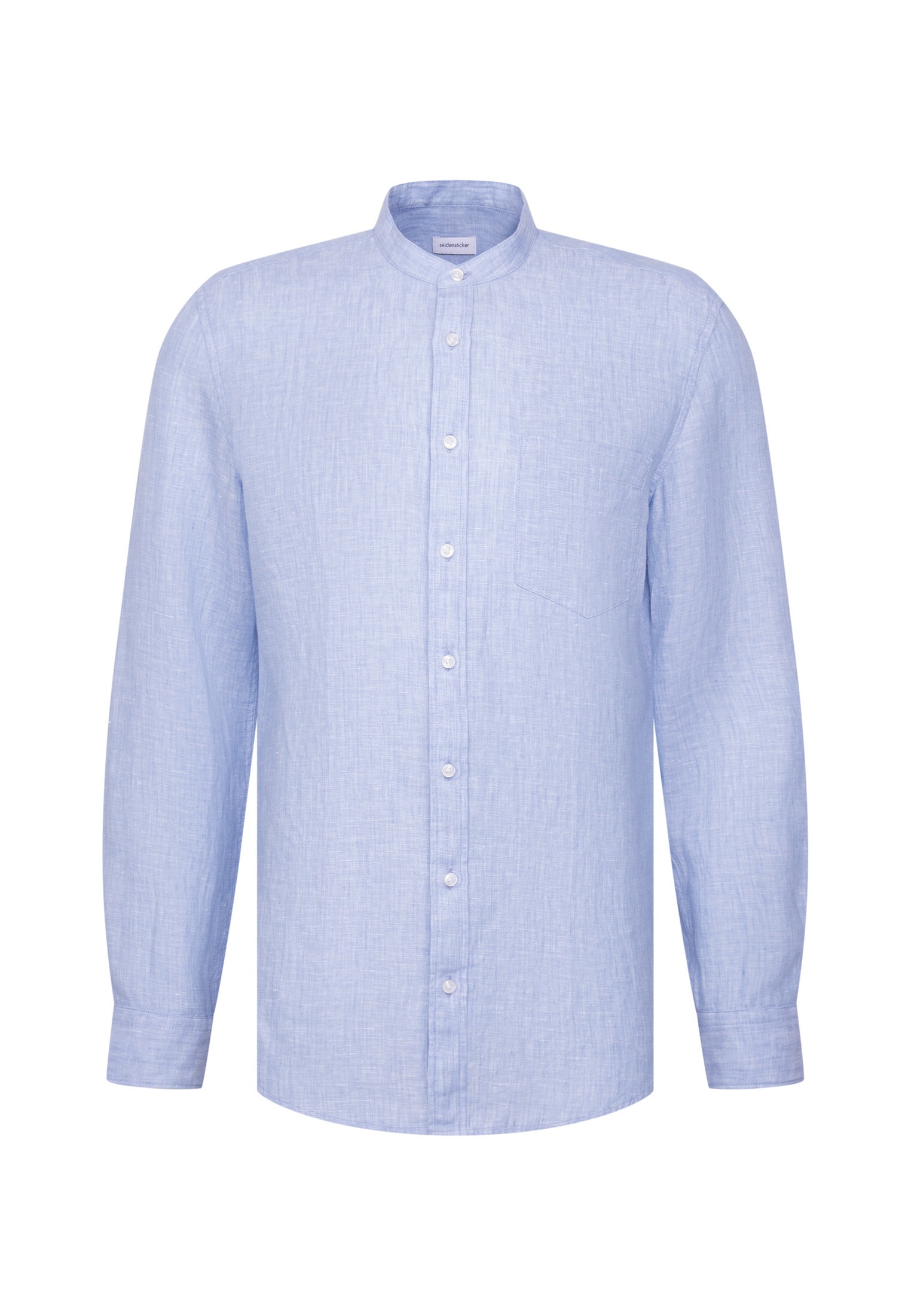 seidensticker Leinenhemd »Schwarze Rose« Slim 1/1 Stehkragen Uni