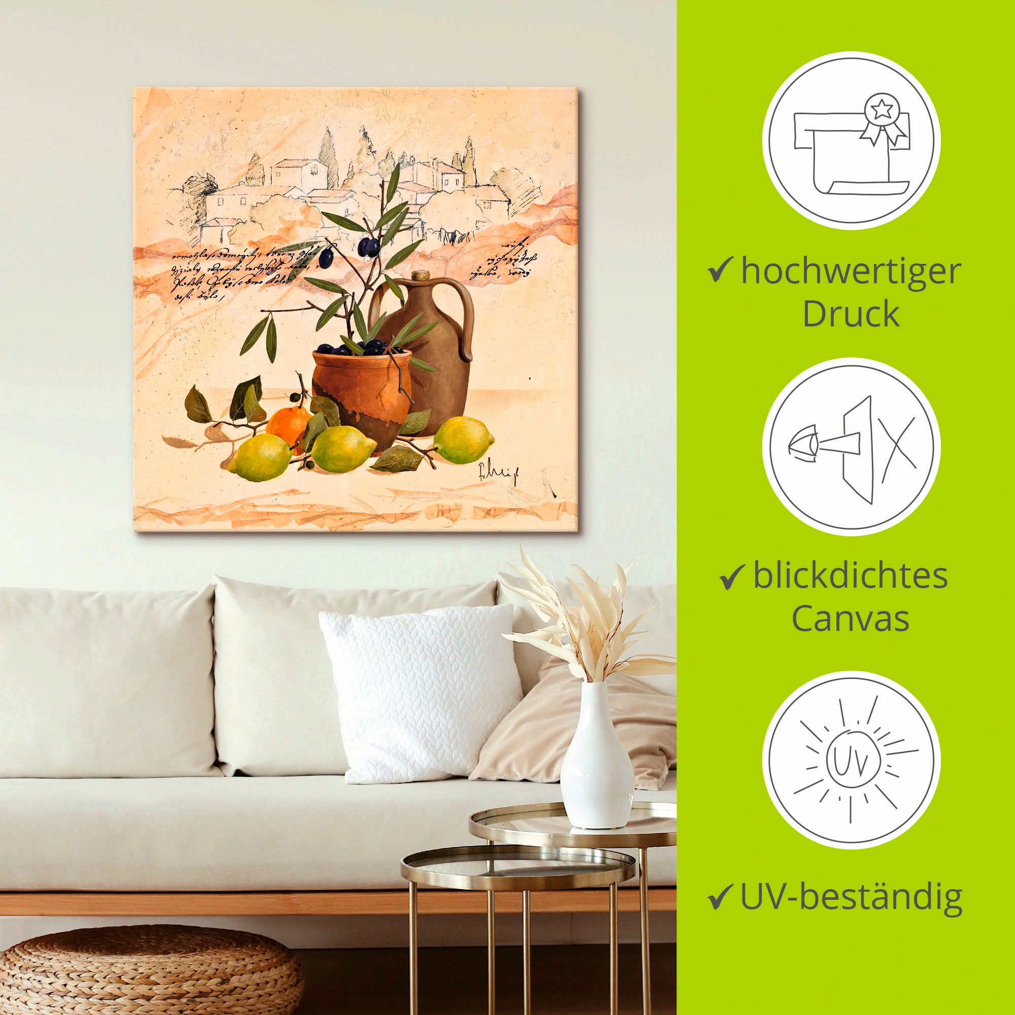 Artland Wandbild »Lavendel Impressionen« Arrangements 1 Stk. tlg. als Leinwandbild, Poster, Wandaufkleber in verschied. Größen