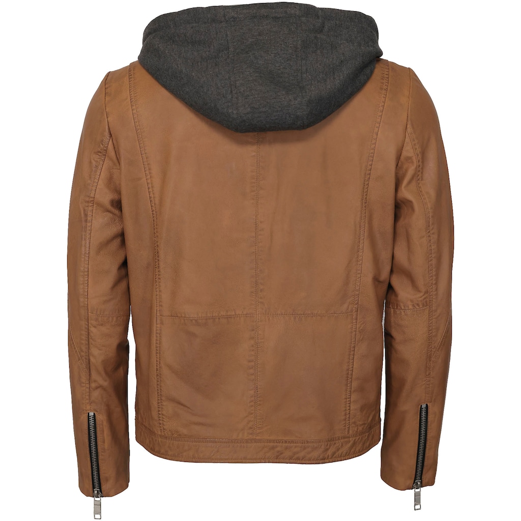 Maze Lederjacke »Lederjacke«, mit Kapuze