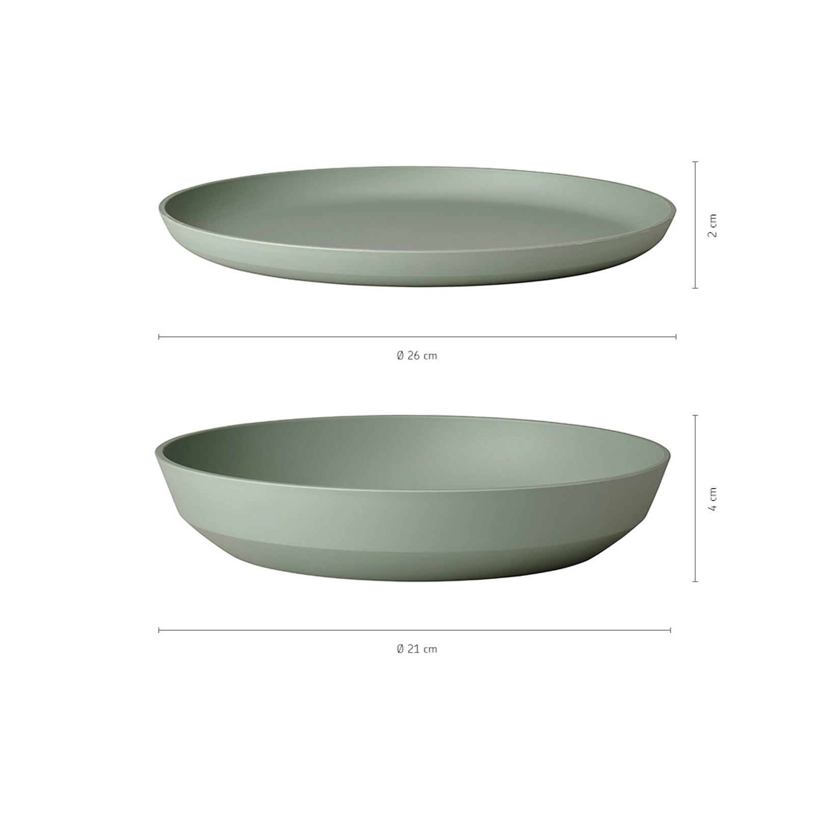 Mepal Geschirr-Set »Tafel-Set Silueta 8er Set« Spülmaschinengeeignet, Mikrowellengeeignet, Gefrierfachgeeignet, Dampfgarergeeignet, max. 150 ¿C