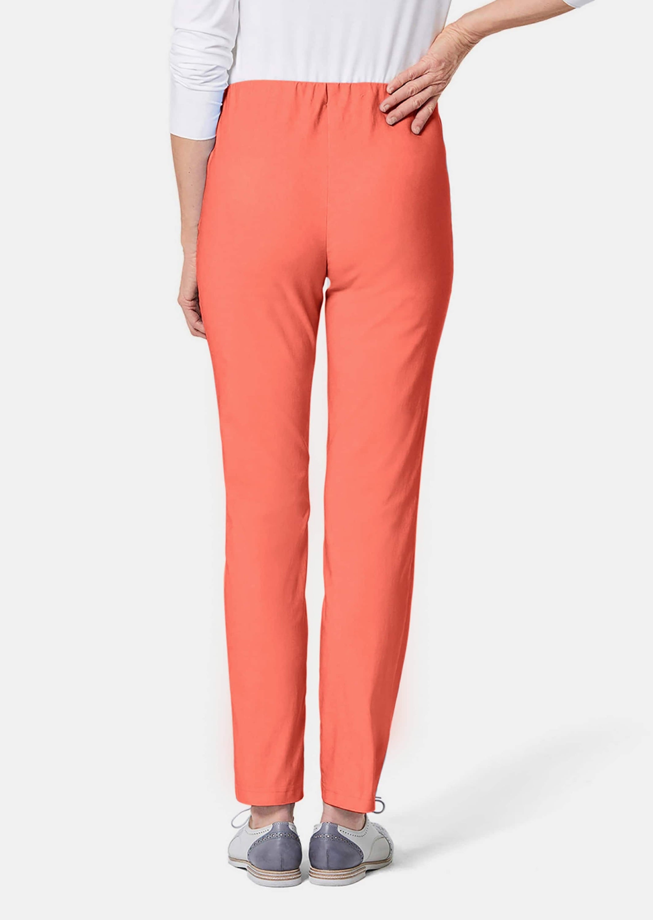 GOLDNER 2-in-1-Hose »Kurzgröße Schlupfhose LOUISA mit Steppnähten«