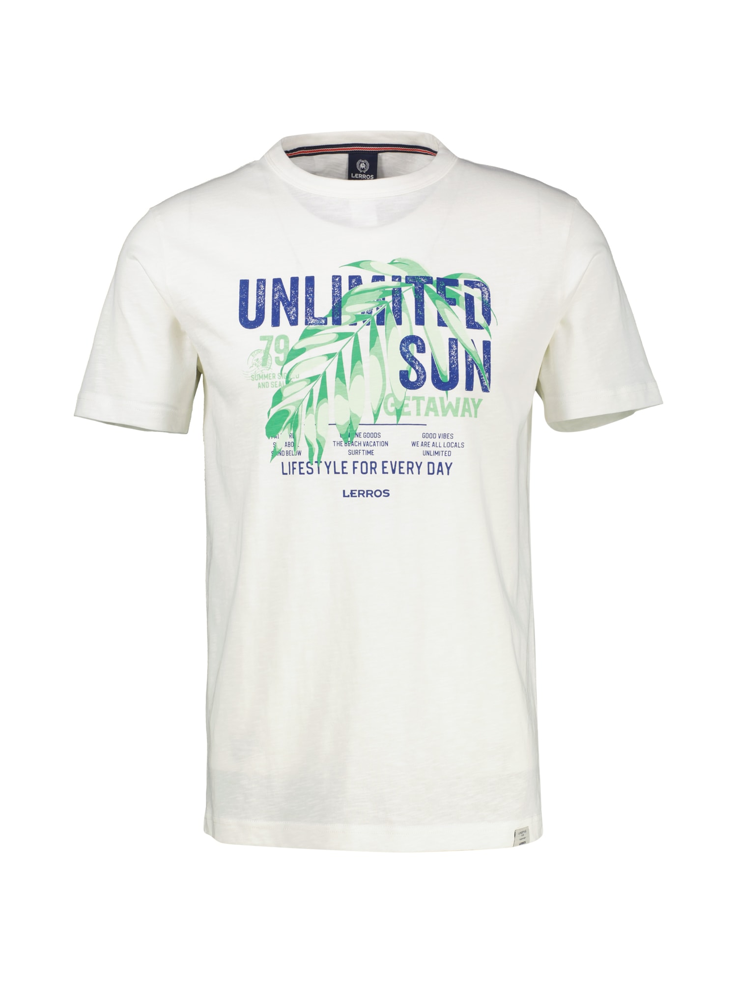 LERROS T-Shirt »LERROS Herren T-Shirt mit Brustprint«